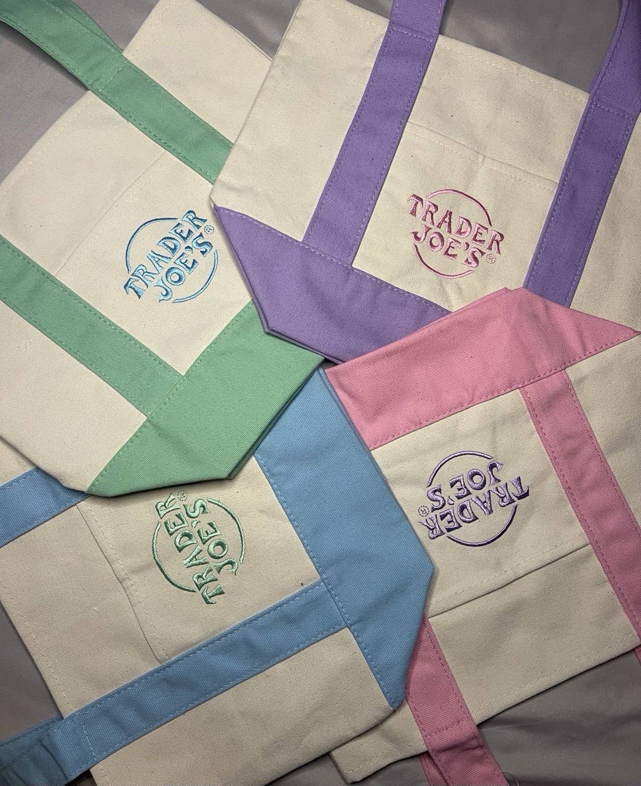 Trader Joe’s Mini Pastel Tote Bags