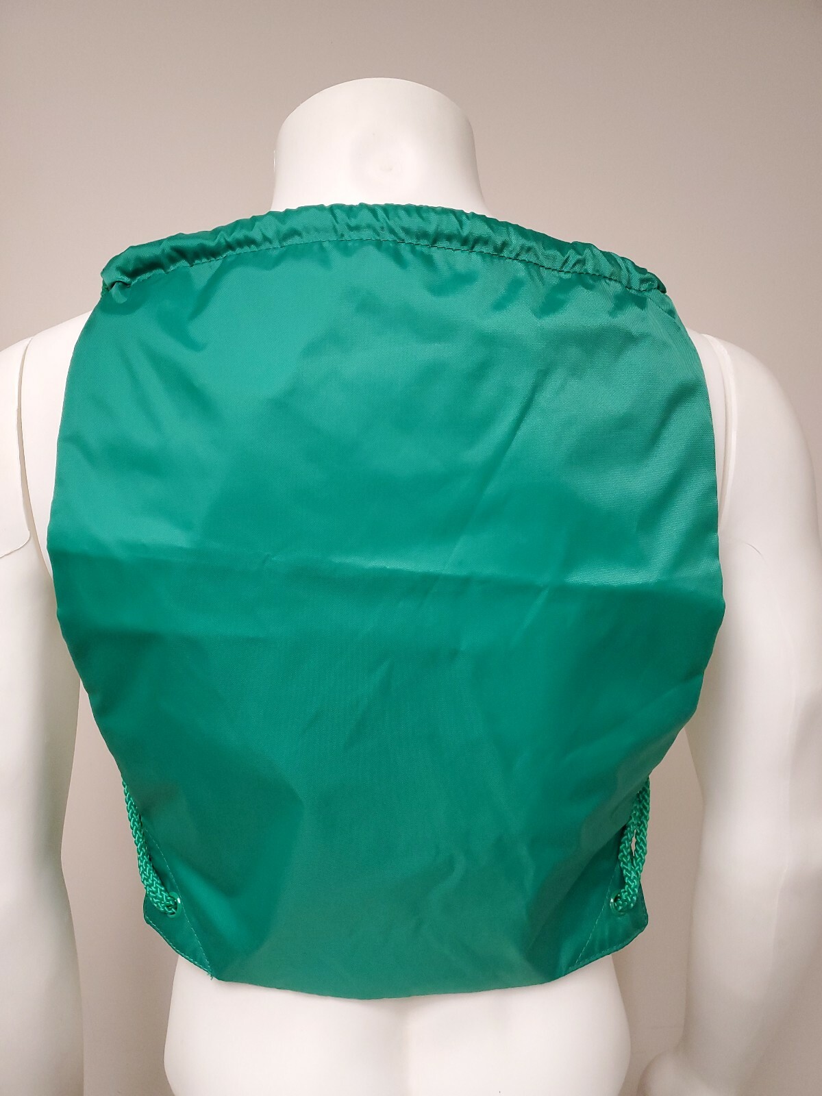 String Backpack Drawstring Cinch Sack Gym Bag School Green Lightweight
