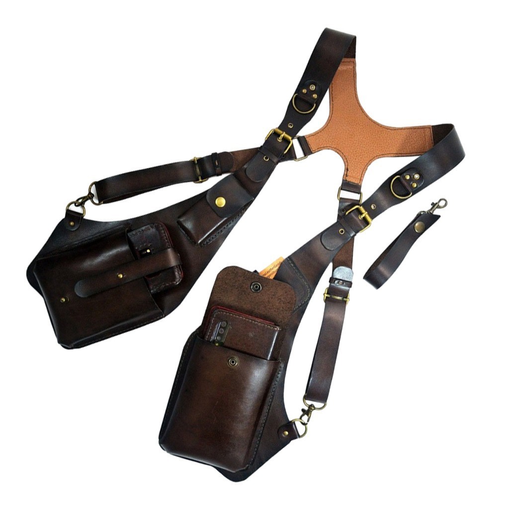 Mens Crossbody Sling Backpack Waterproof Chest Bag Hiking Cycling Casual Travel