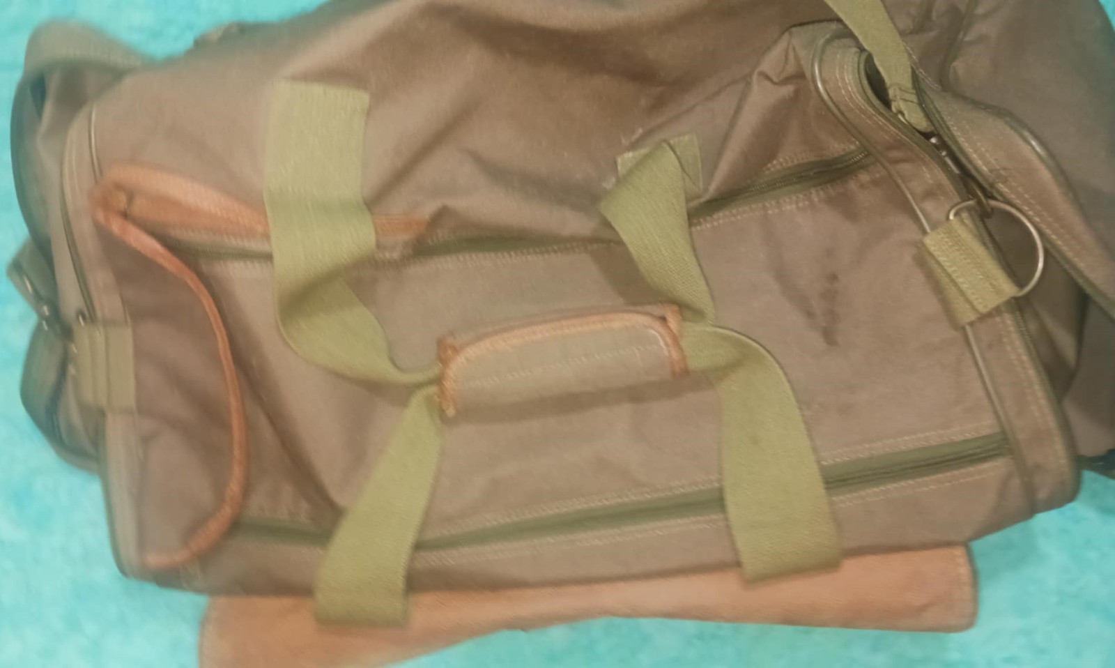 Vintage JEEP Travel Equipment Line Green Laptop / Trip / Travel / Messenger Bag
