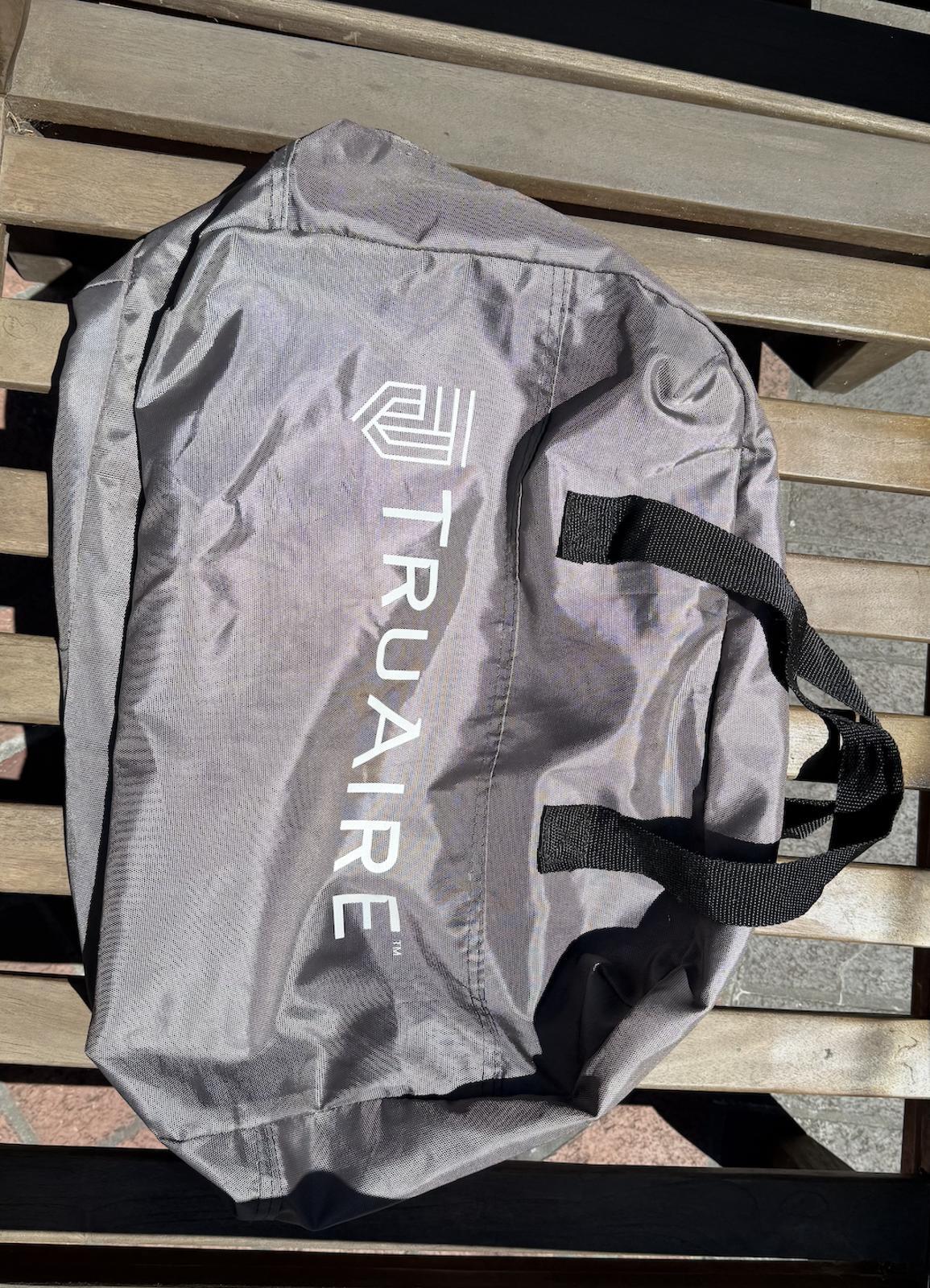 Truaire Gray Duffel Gym Bag 20×12″ Zip Top