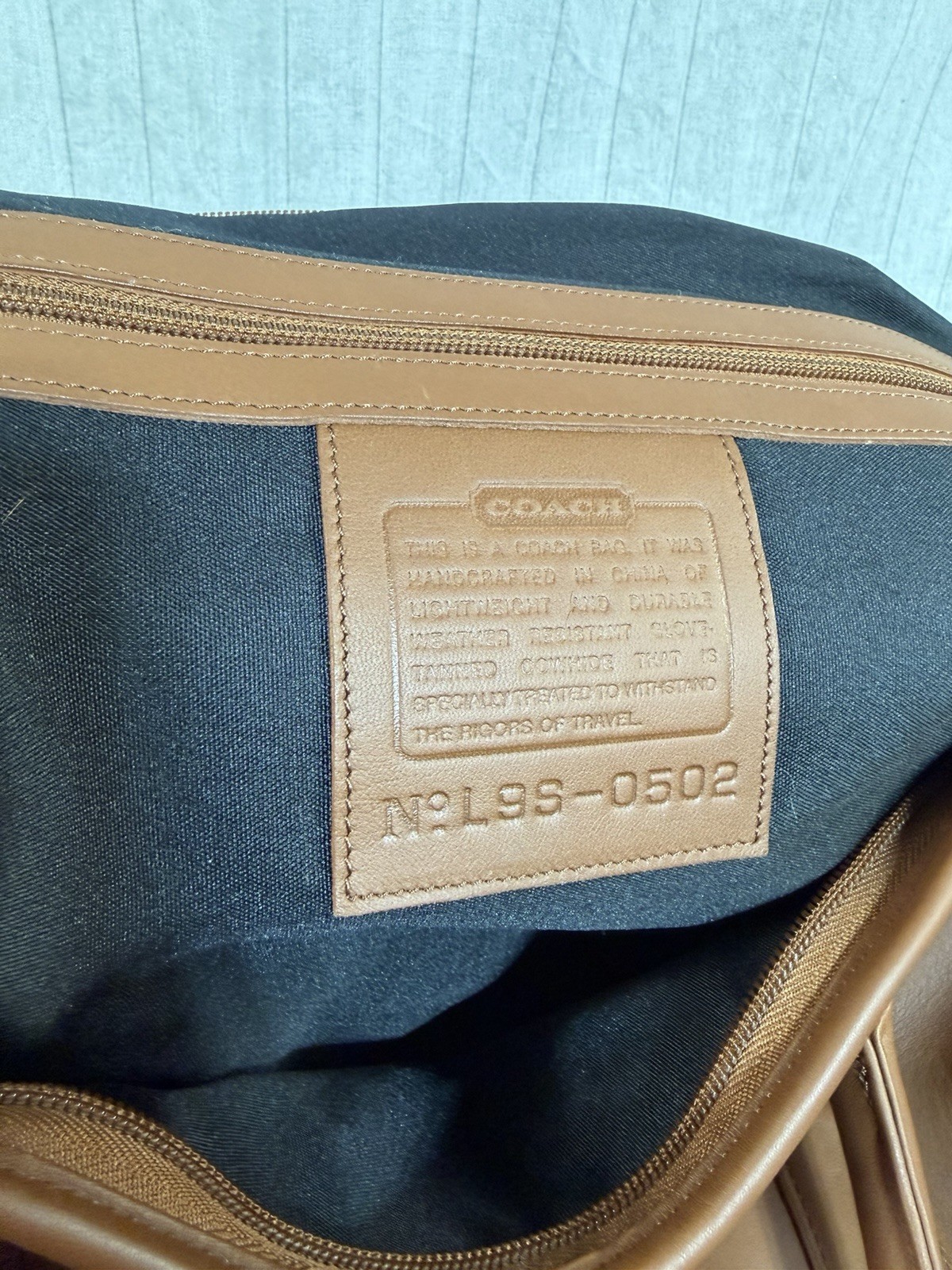 COACH OLD COACH 2-Way Boston Bag Brown Leather Shoulder Duffle Vintage 0502