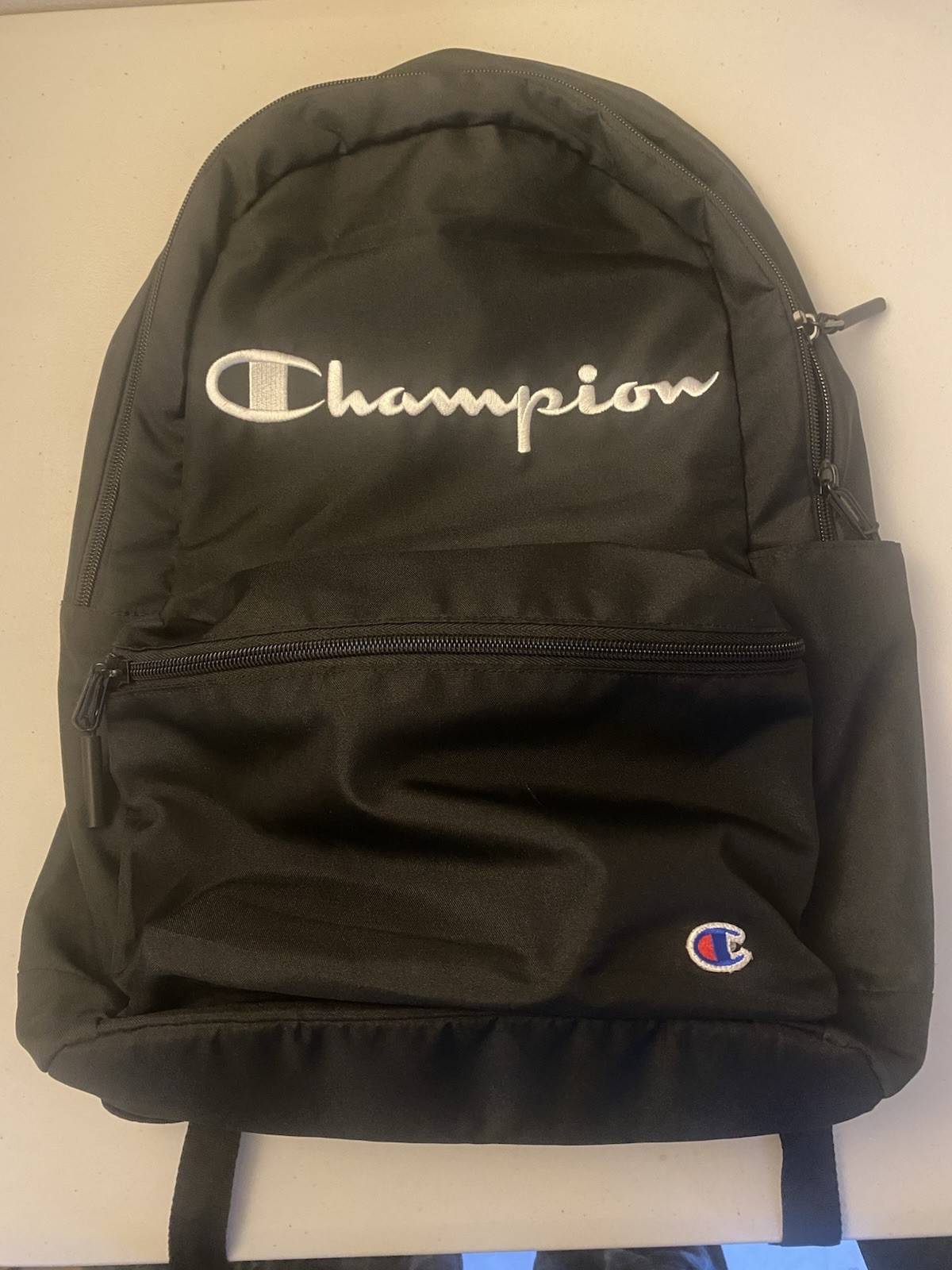 Champion Backpack Black and Blue Used Great Condition Pre-Owned