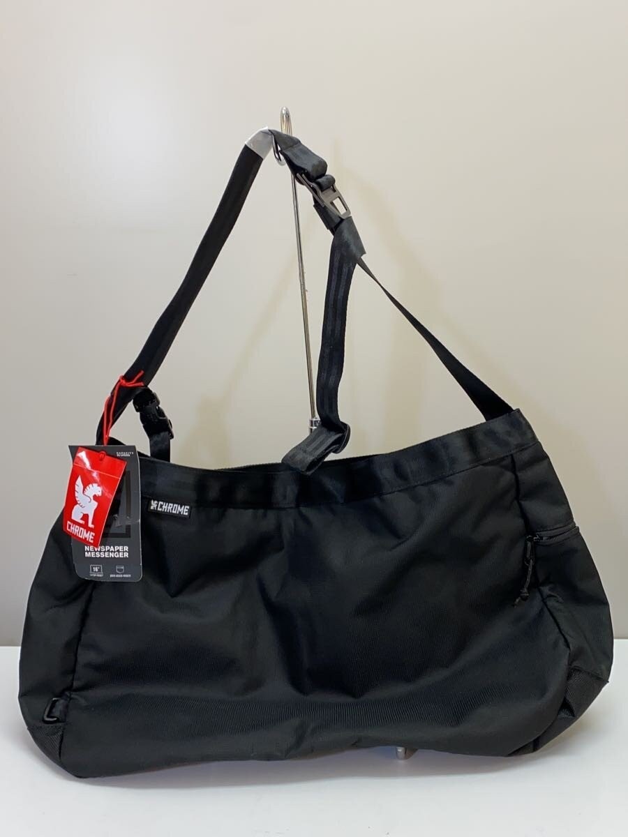 CHROME Shoulder Bag, Polyester, Black, Plain, JP-197-BK-NA-NA