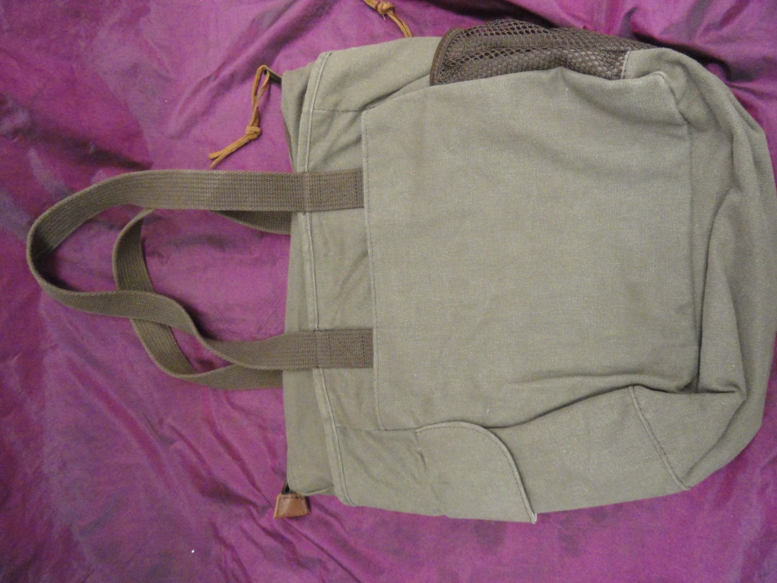Duluth Trading 49012 light brown Canvas tote bag – 13″ x 12.5″