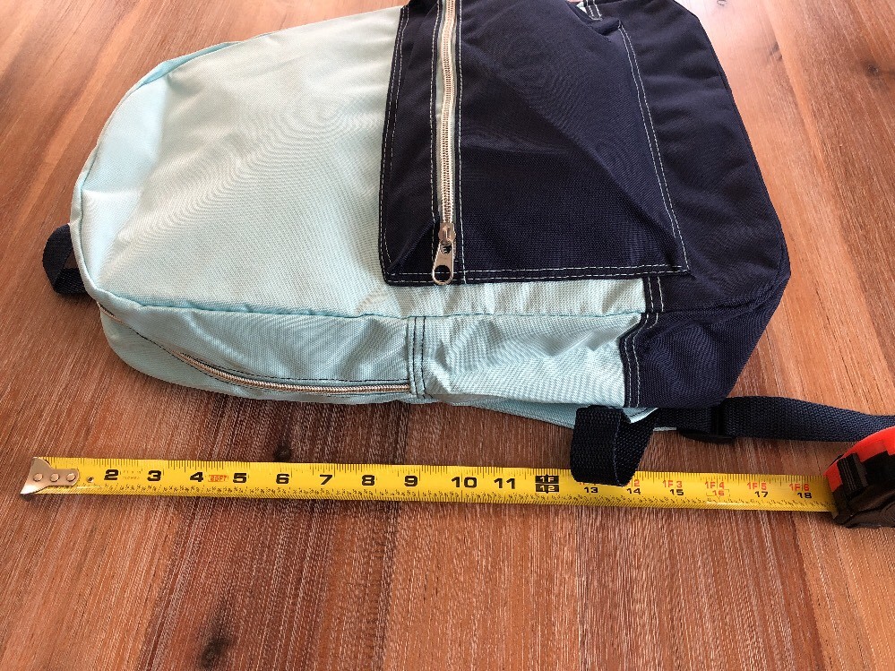 NWT Old Navy Two Tone Blue Backpack Bookbag Kids Boys Girls – 16″