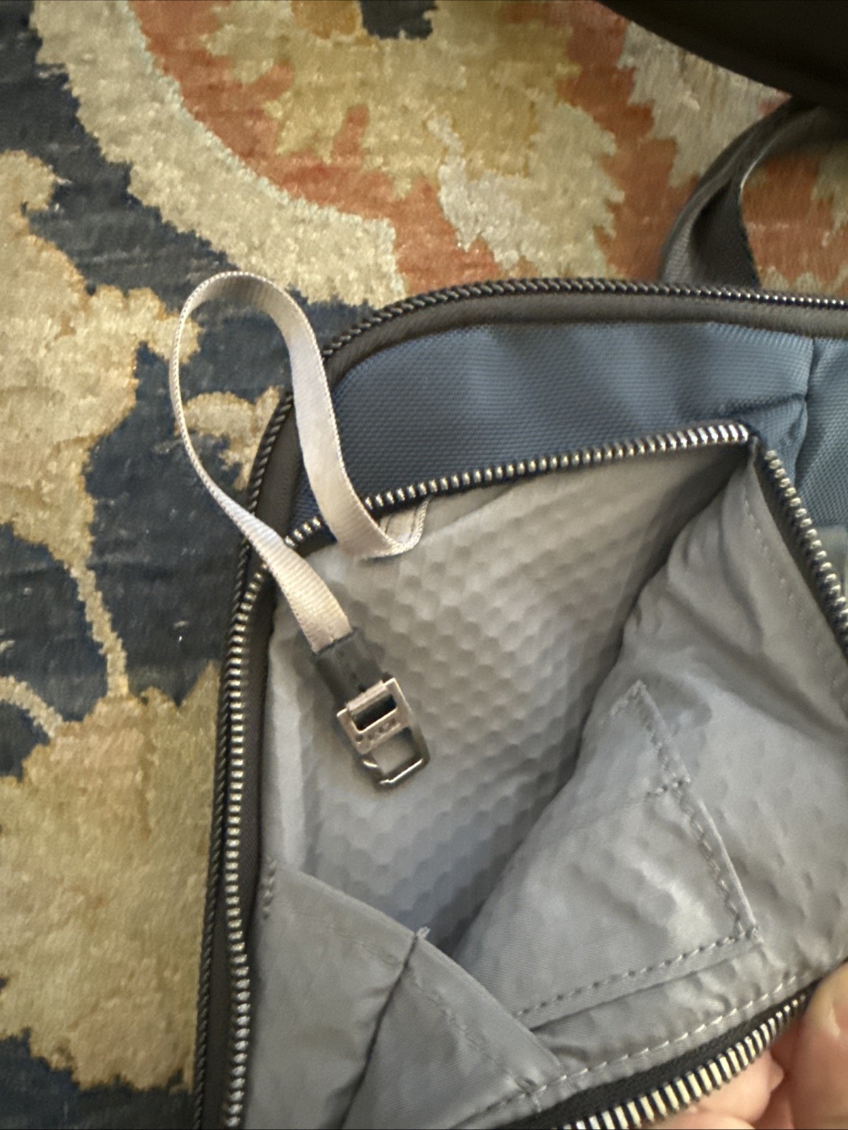 Tumi Alpha Bravo Academy Nylon Briefcase Navy Blue Messenger Brief Bag $550