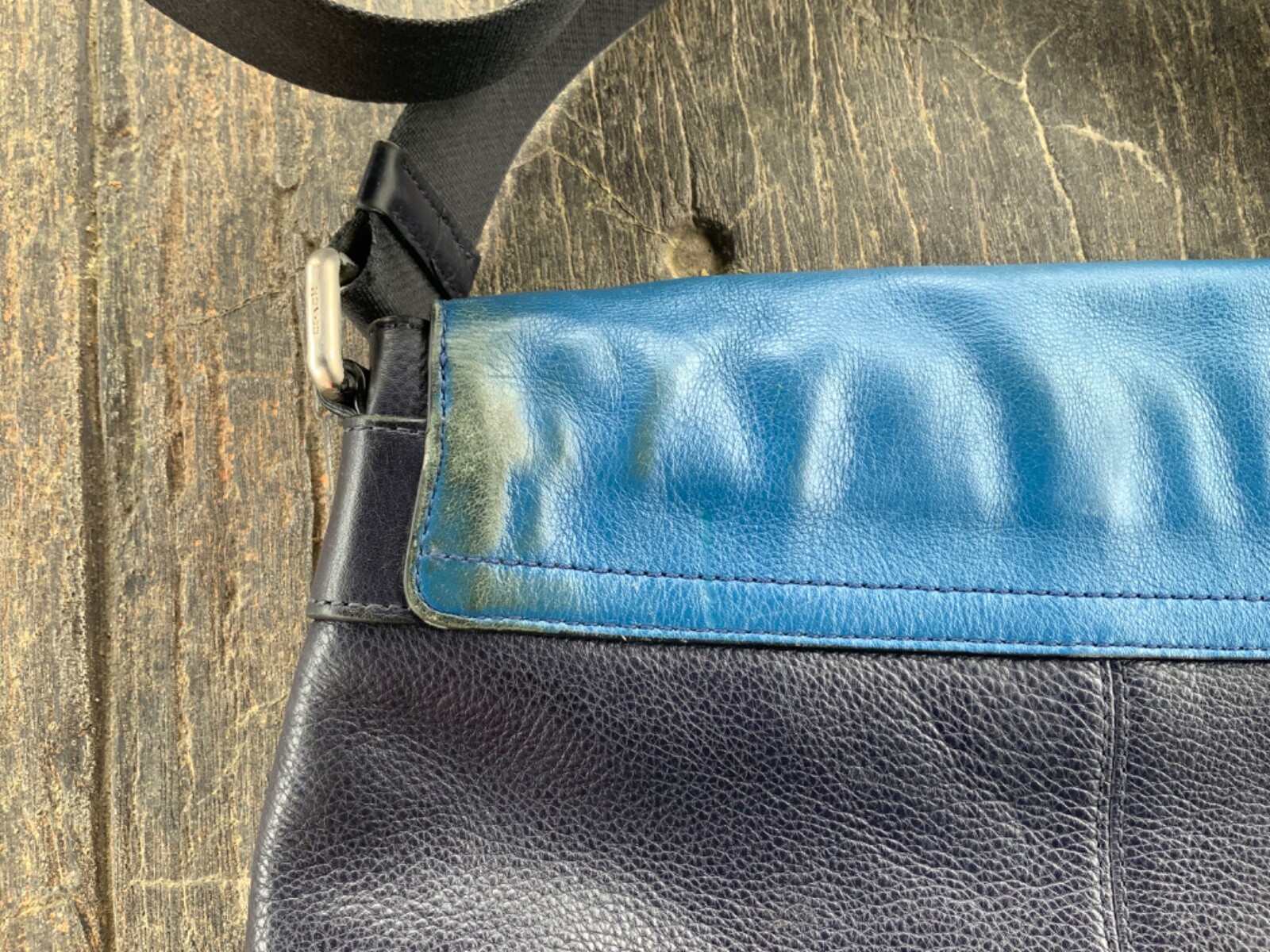 Coach Metropolitan, Sullivan Blue Leather, Crossbody , Messenger, Map Bag.