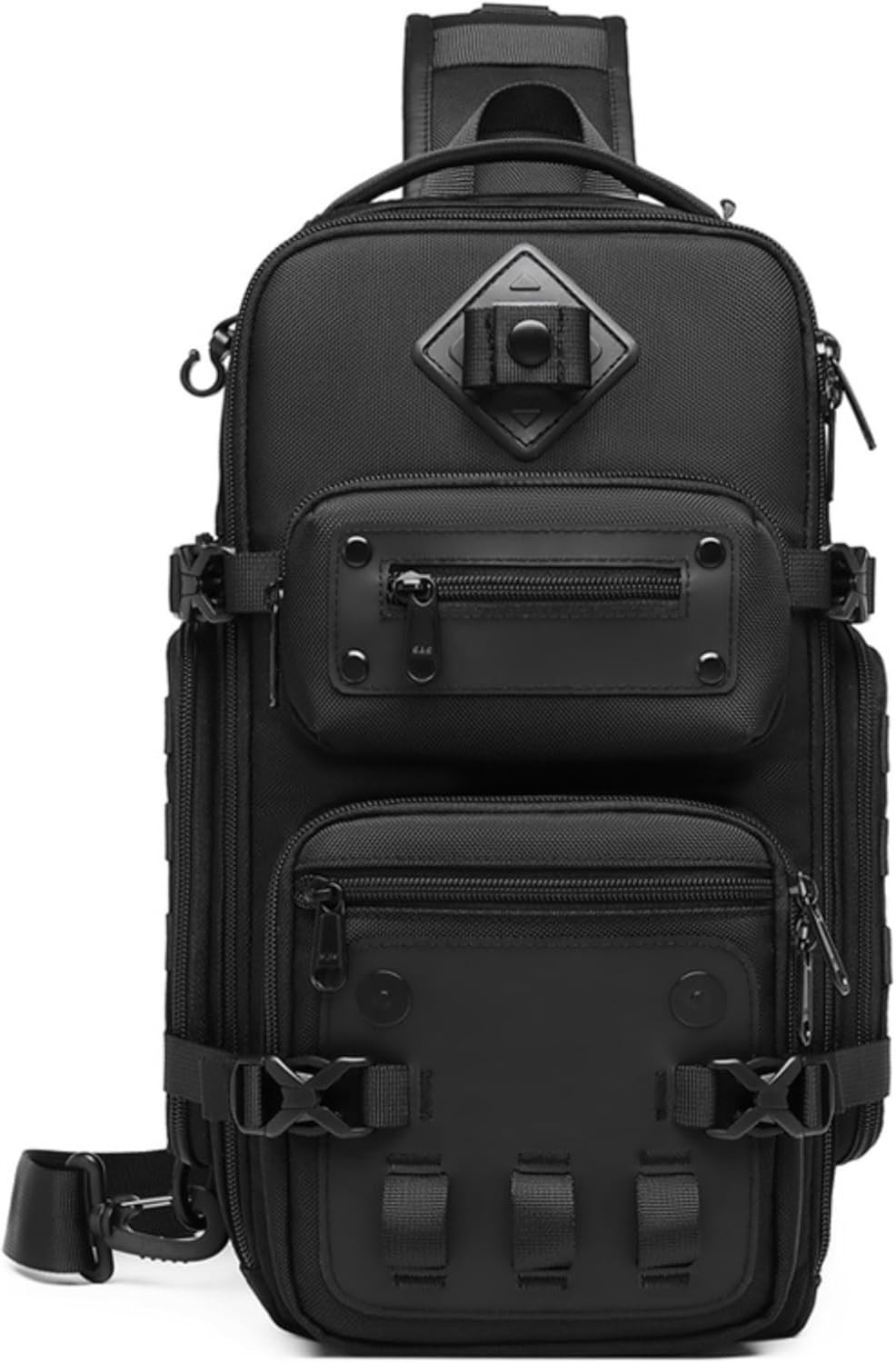 Sling Bag for Men, Large Capacity Crossbody Chest Pack, Water-Resistant Tactical