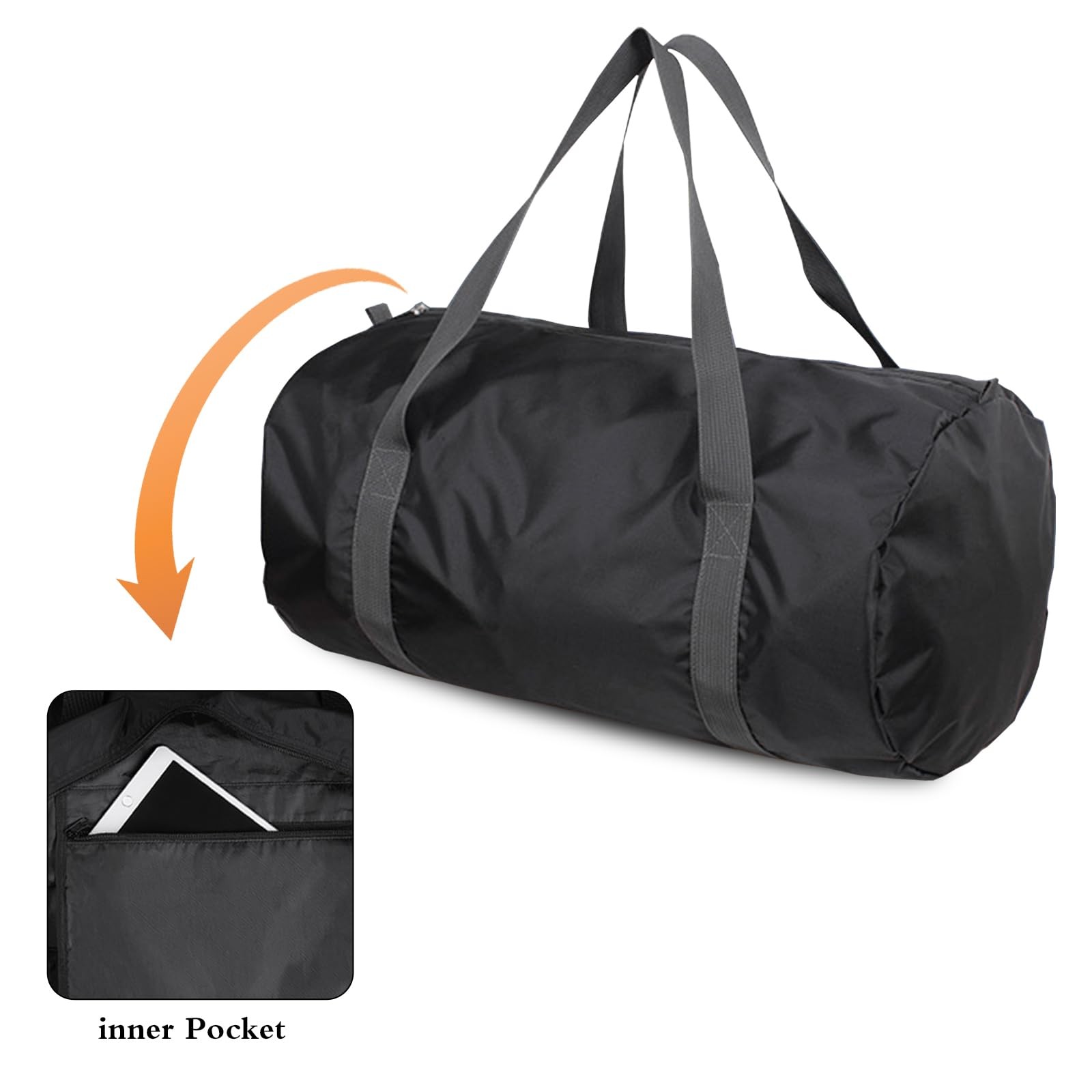 Travel Bag Foldable,Portable Lightweight Gym Bag,Sports Duffel Bags for Women…