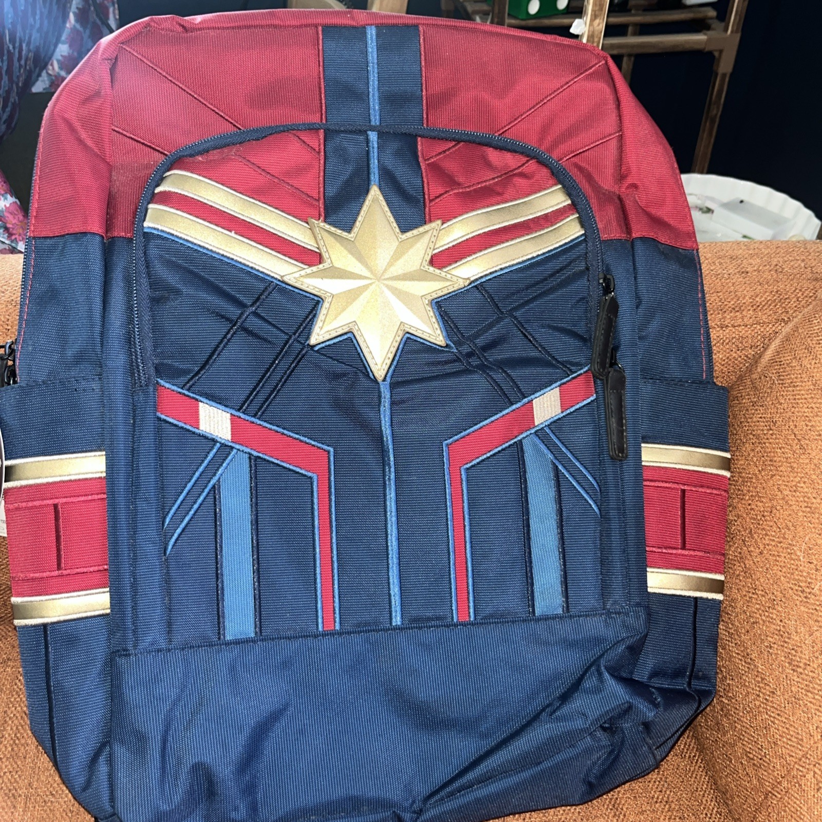 MARVELS CAPTAIN MARVEL BIOWORLD BACKPACK. BRAND NEW. 17 inch