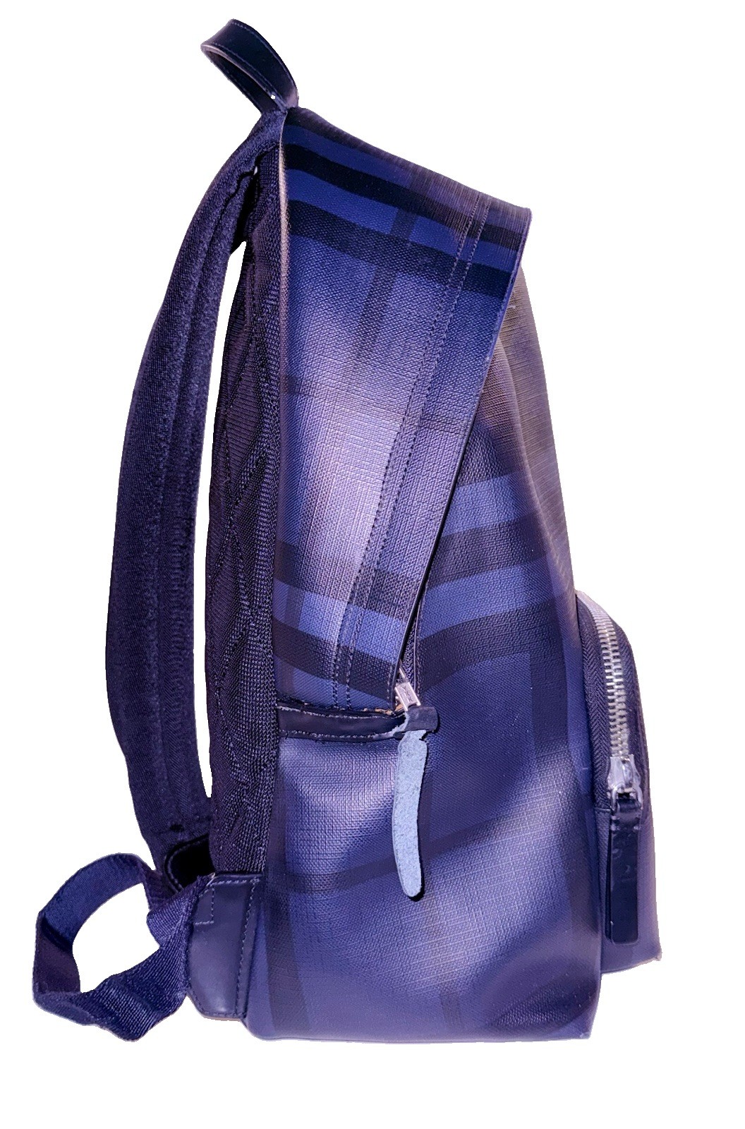 BURBERRY Abbeydale Backpack / Navy Blue London Check