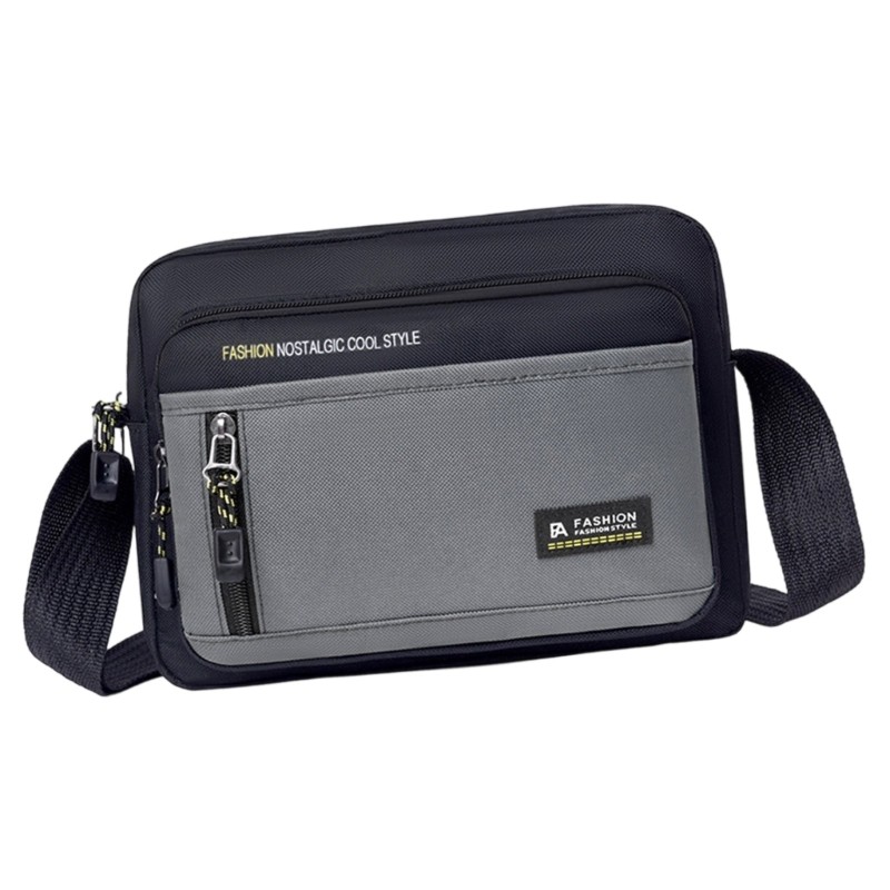 Practical Wear Resistant Messenger Bag For Men Multiple Pockets Comfortable