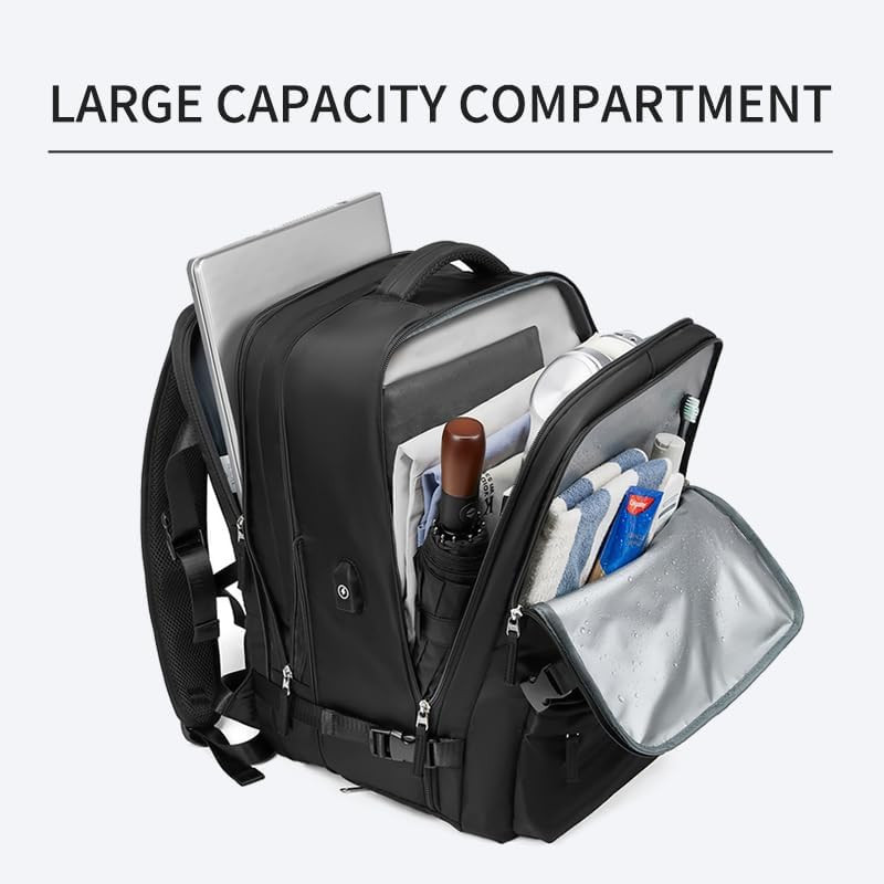 Women Travel Backpack,16 Inch Expanded 39L USB Charging Business Laptop Backpack