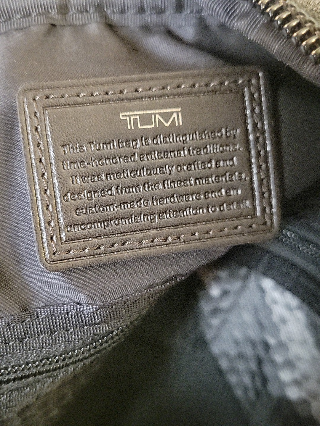 TUMI Alpha Bravo Crossbody Shoulder Bag Gray Brown Zip Flap 222304AT2