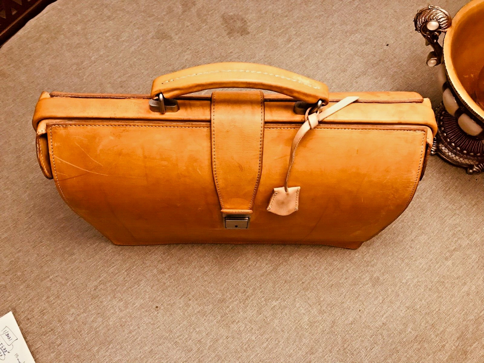 ORIGINAL BREE Tan Heavy Leather Briefcase Lawyer – Doctor Bag …. GERMANY