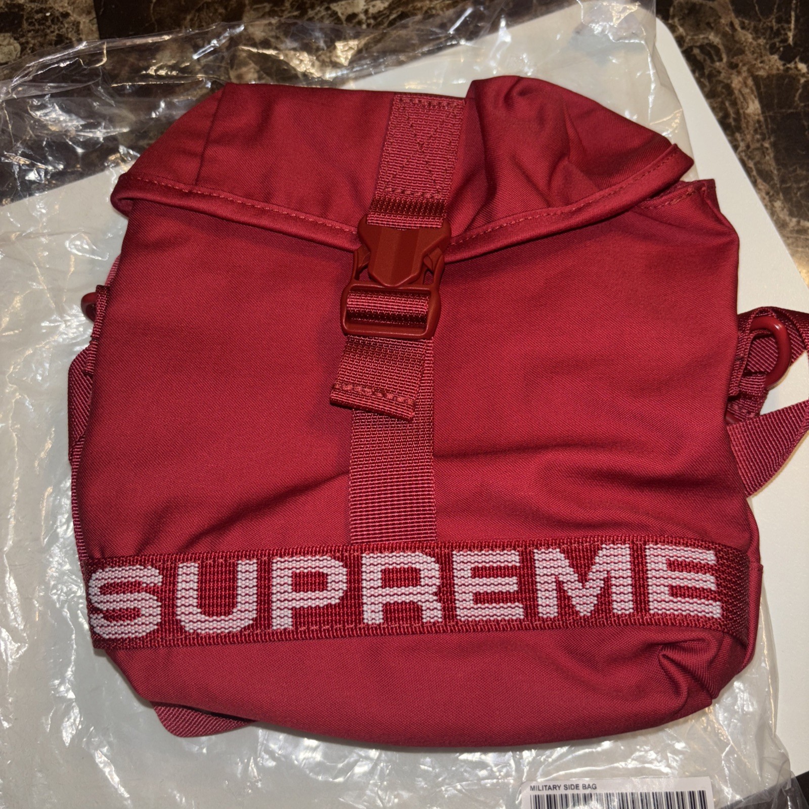 Supreme SS23 Military Field Side Bag Red SS23B14