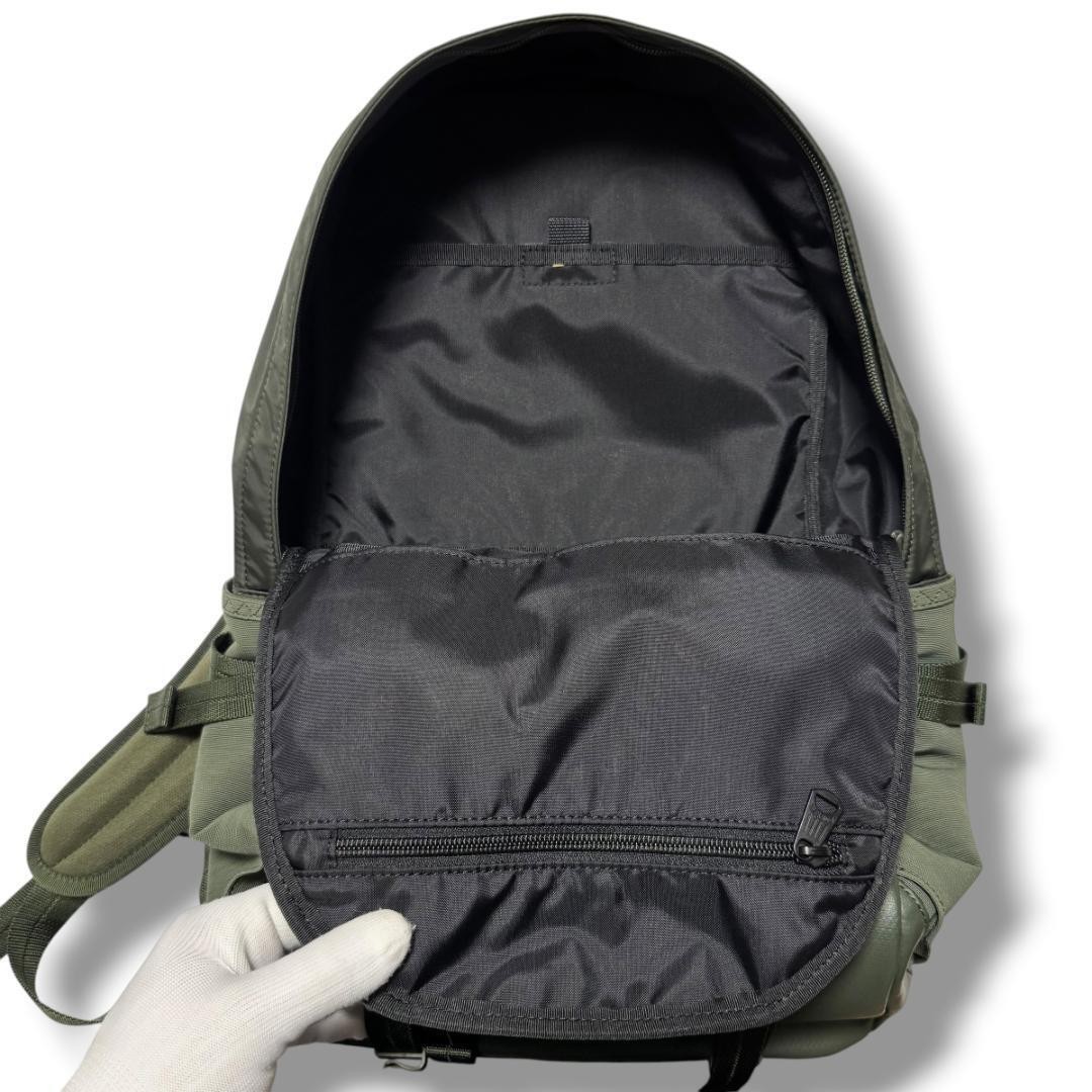 PORTER MONOCHROME Daypack Nylon/Polyester Kaki Olive 28x48x15.5cm Made in Japan