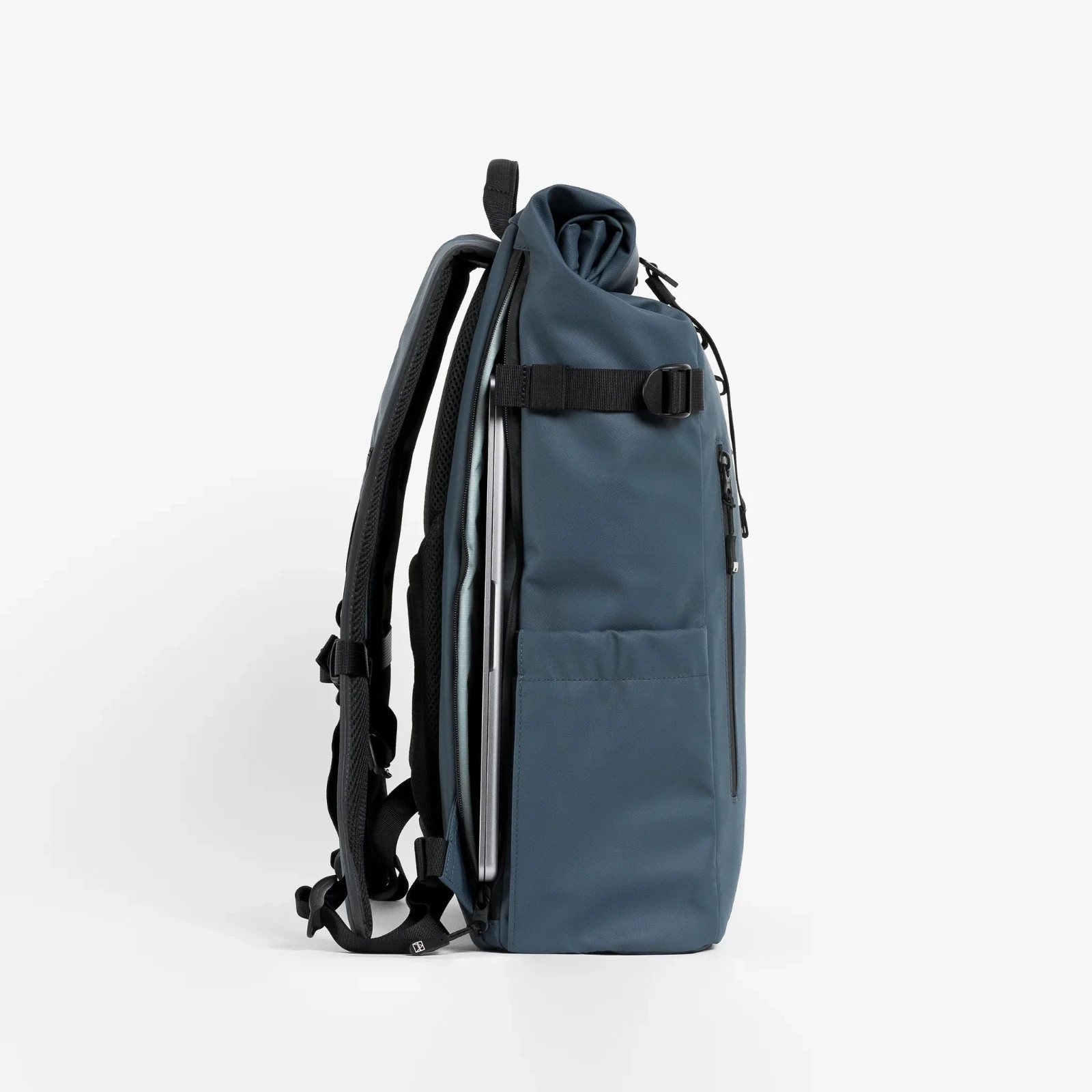 Stubble & Co The Roll Top Backpack Blue RTM3