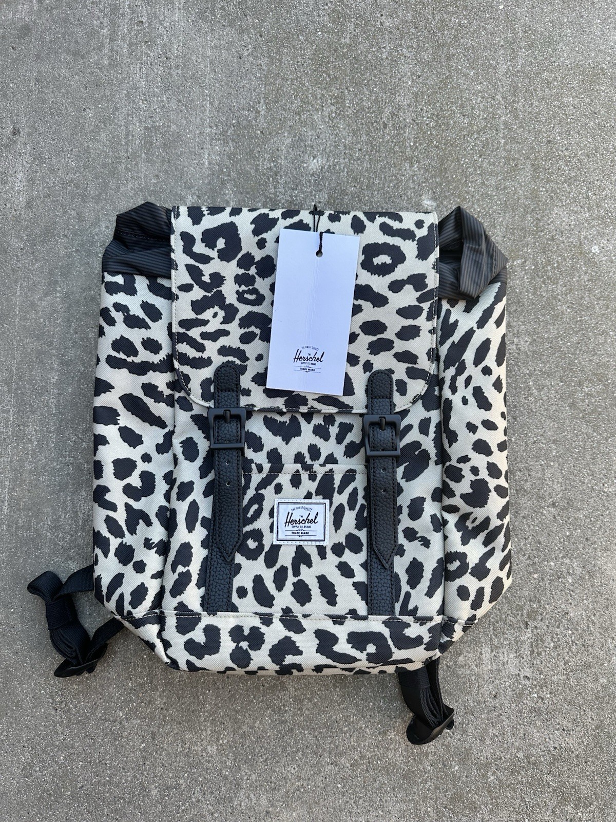 NEW! Herschel Supply Co. Retreat Backpack Mini-Leopard black