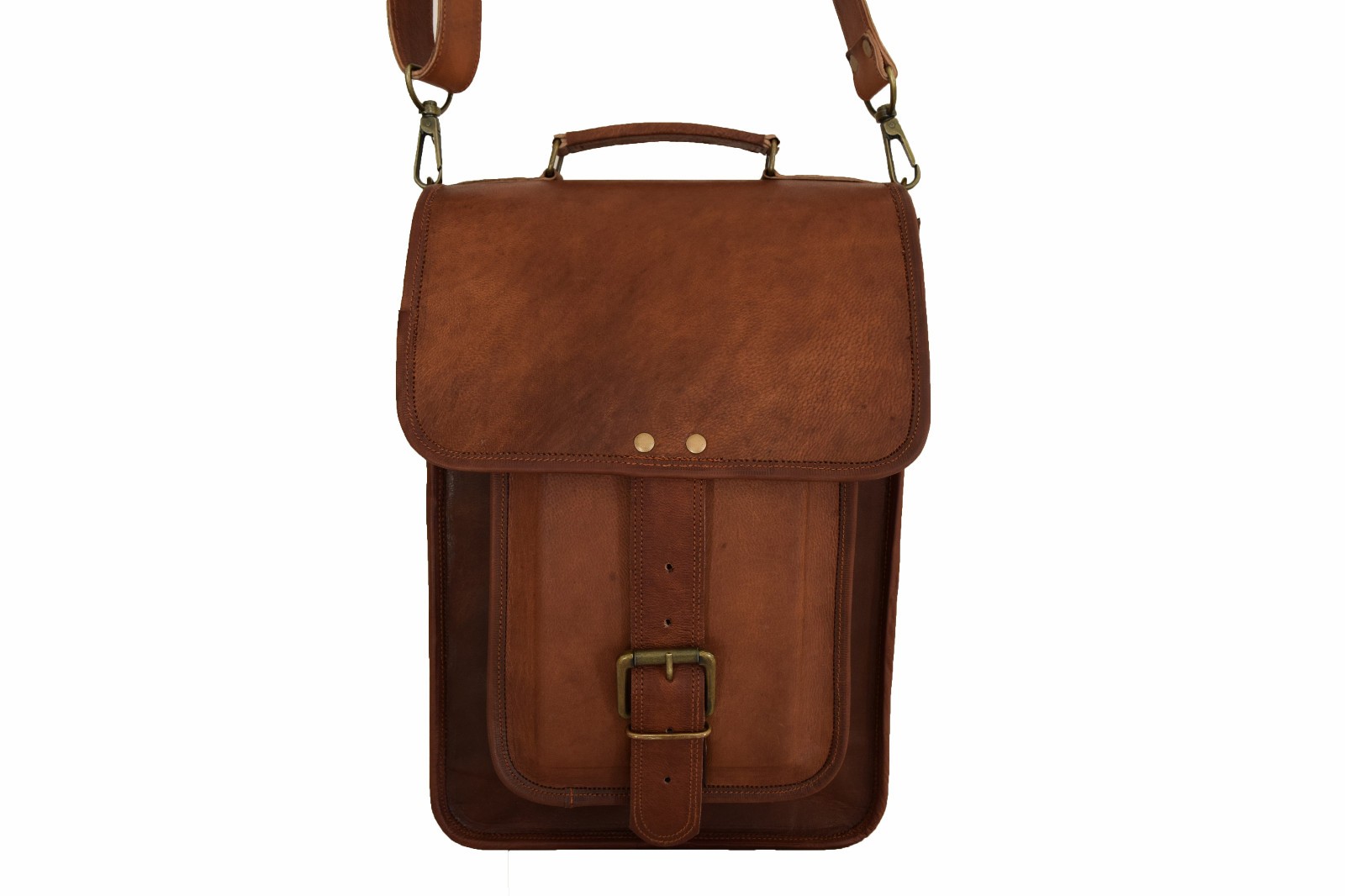 35 CM Real Leather Satchel Messenger Bag Office Briefcase School Laptop Shoulder