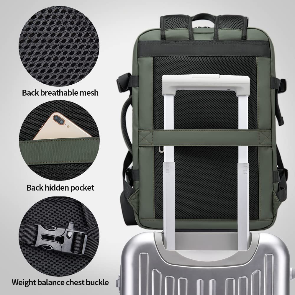 Expandable Travel Backpack,35LCarry on Backpack for Women Men Airline Approve…