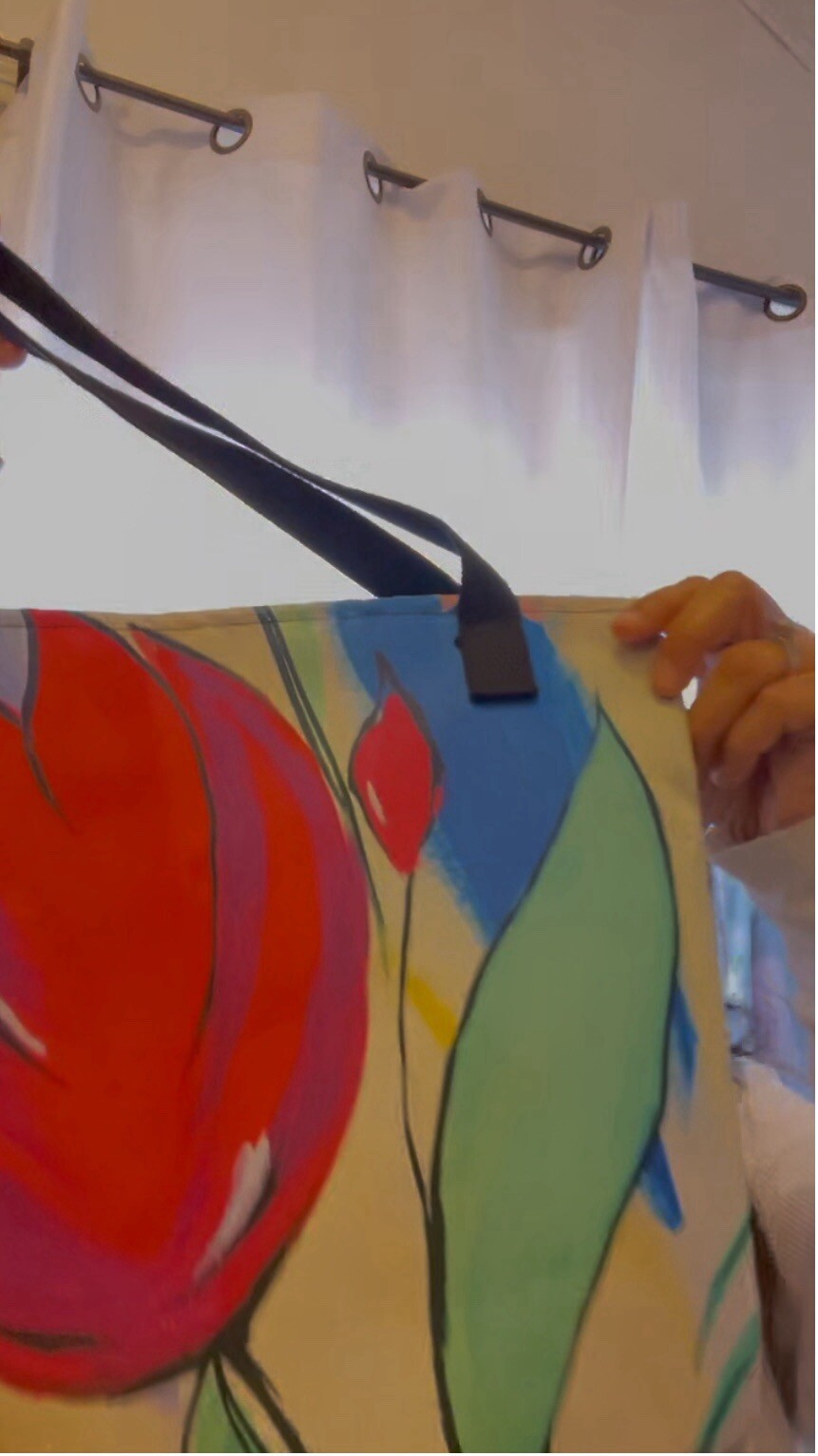 Vibrant Tulip Artistic Tote bag