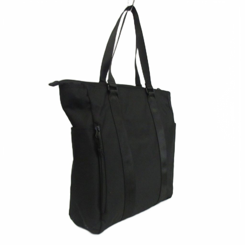 Global Work Men’s Black Polyester Tote Bag, 15×6.5in, Excellent Condition