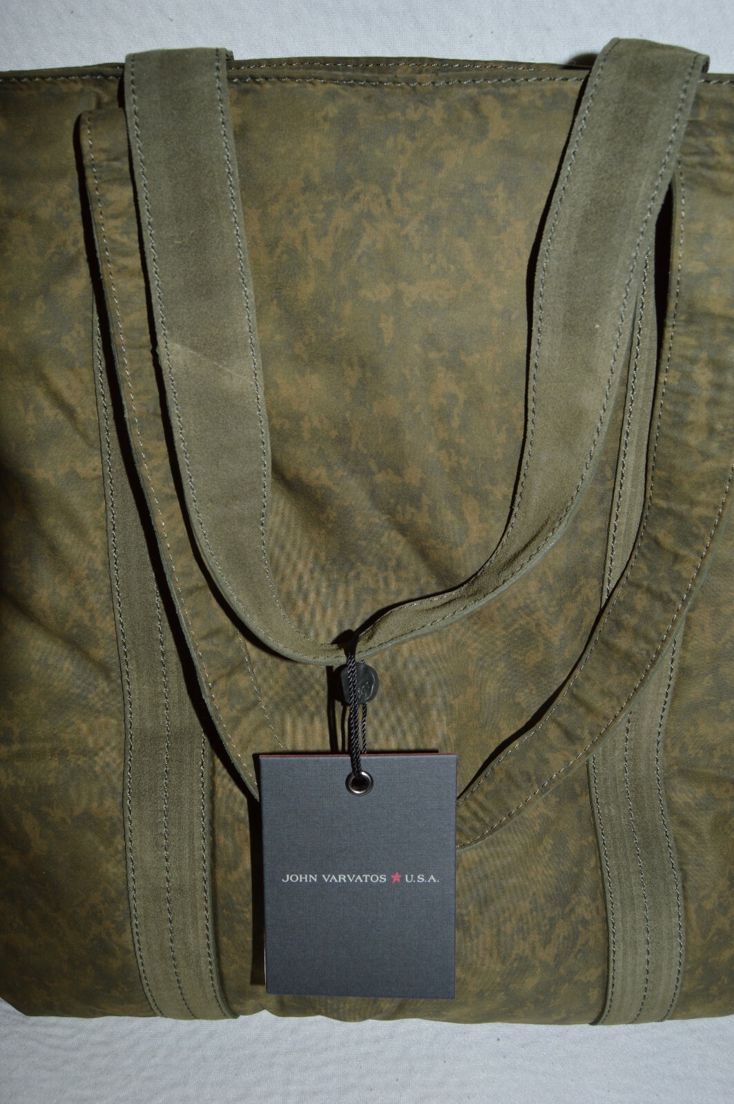 JOHN VARVATOS * USA Man’s NYLON PUFFER TOTE Bag NEW 19x16x7in Retail:$228