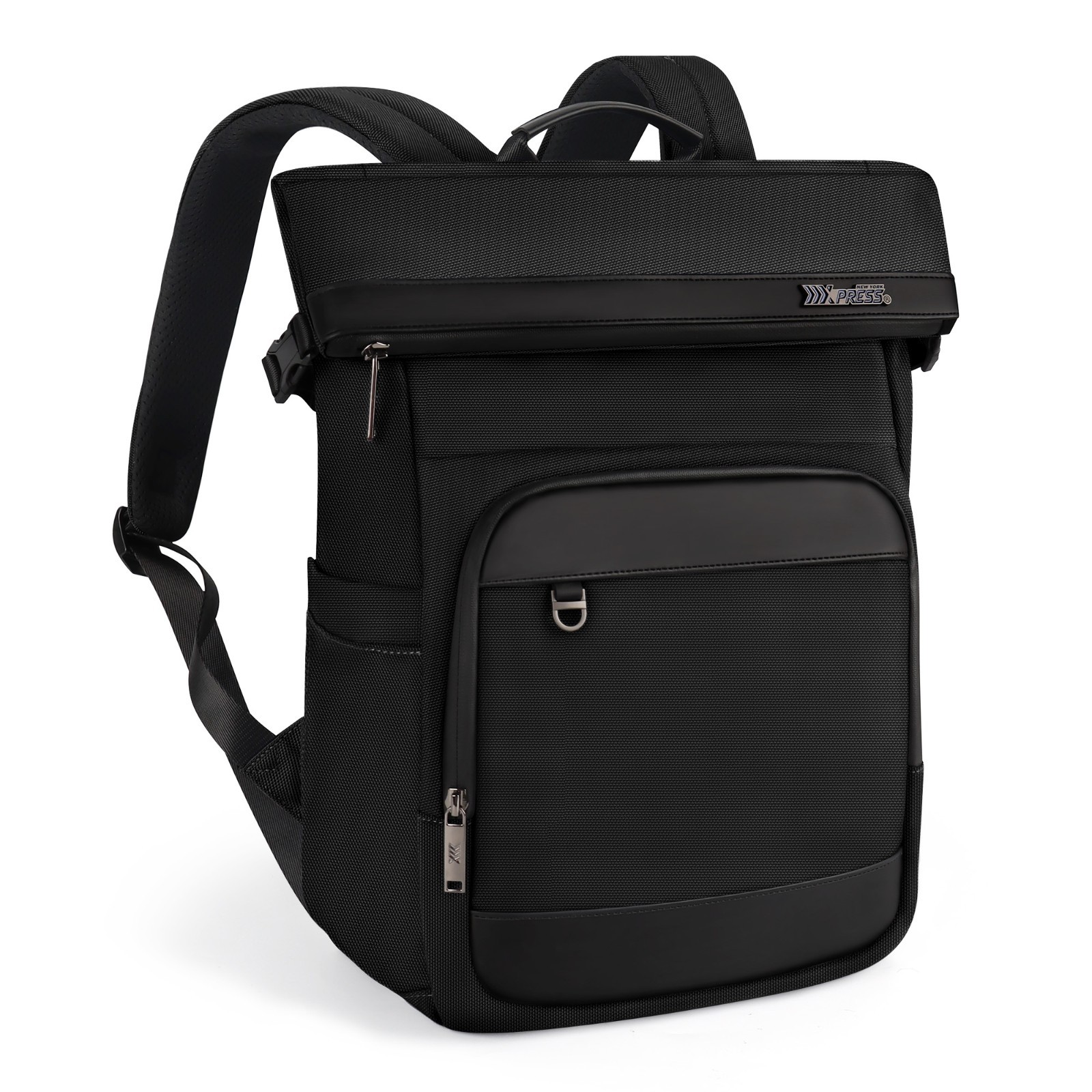 Rolltop Backpack Expandable for School University Work Fits 15.6″ Laptop Bookbag