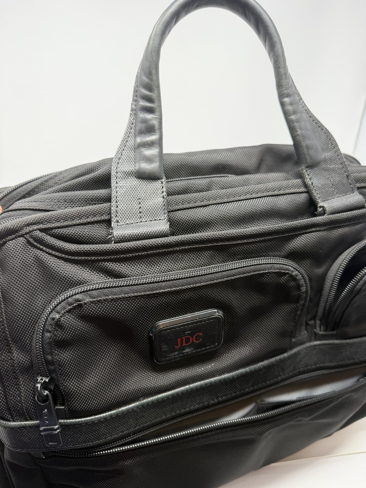 TUMI Alpha Expandable Briefcase 26141D2 Black 2-Way A4 Business Bag w/ PC Case