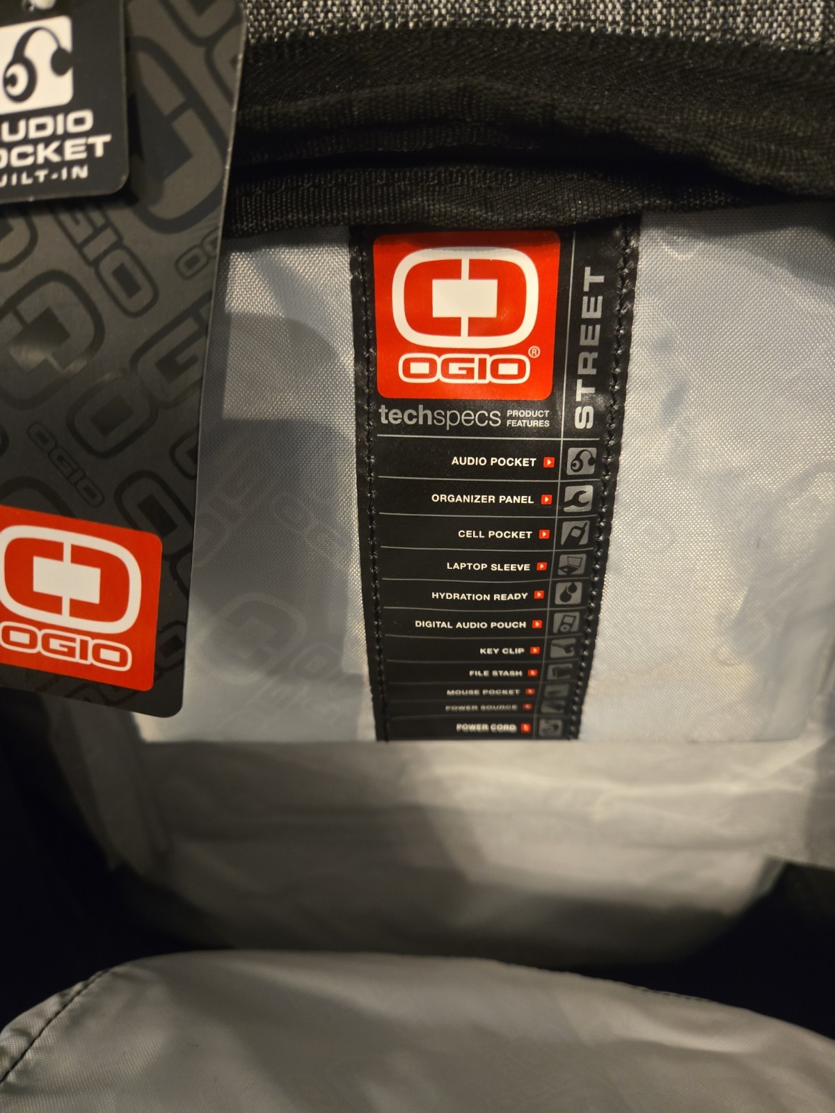 Nwt OGIO Metro Street Makita Grey/black Backpack 8 External Pockets Audio Laptop