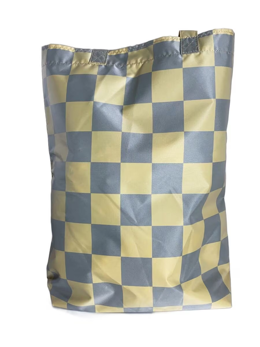 COMME des GARCONS Tote Bag, Nylon, Multicolor Check, OP-K201
