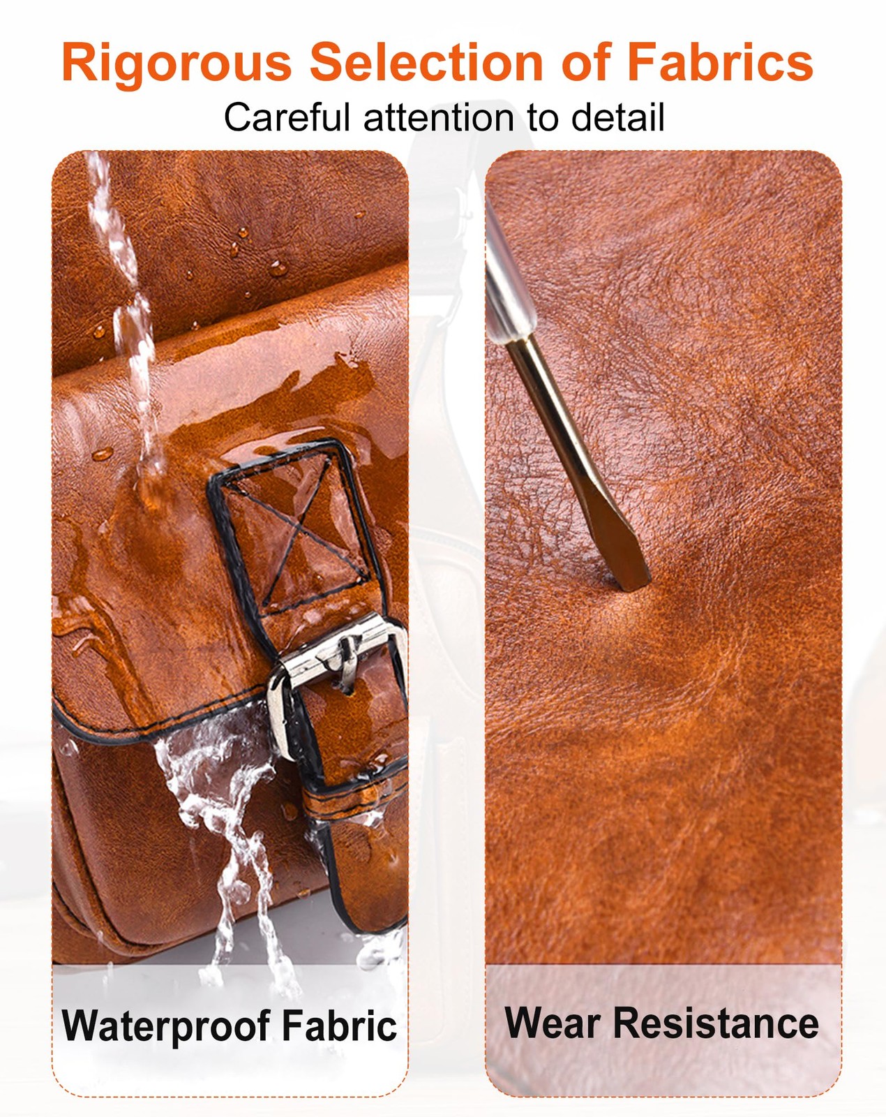 Men’s Leather Crossbody Sling Bag – Anti-Theft Multi-pocket Shoulder Bag for …