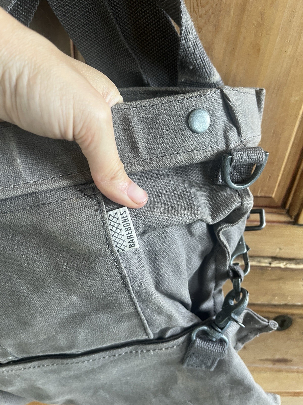 Barebones Gray Canvas Harvest Bag