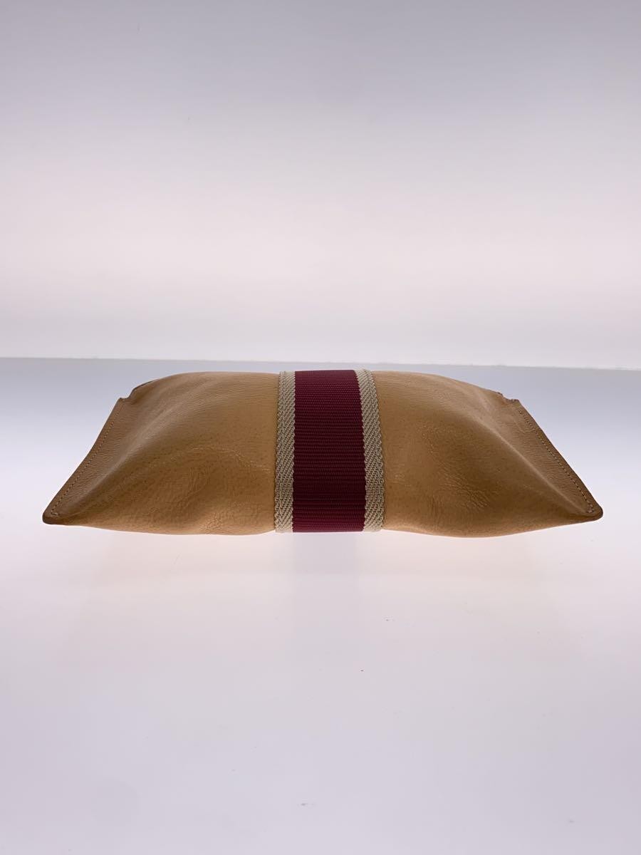 IL BISONTE Pouch Leather BLK Solid Color