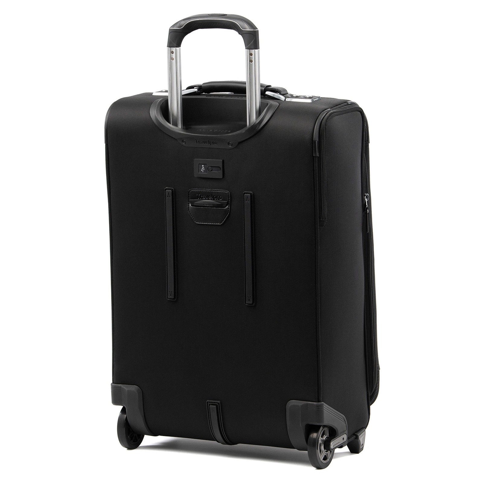 Travelpro Platinum Elite Softside Expandable Luggage, 2 Wheel Black 22 Inch U1