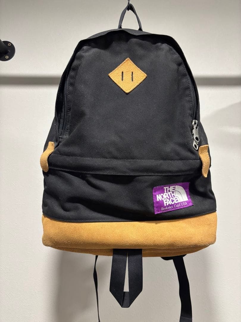 THE NORTH FACE PURPLE LABEL Backpack Very Good canvas, suede Black