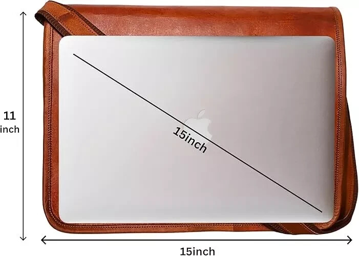 Handmade expandable Goat Reliable Leather Laptop Satchel