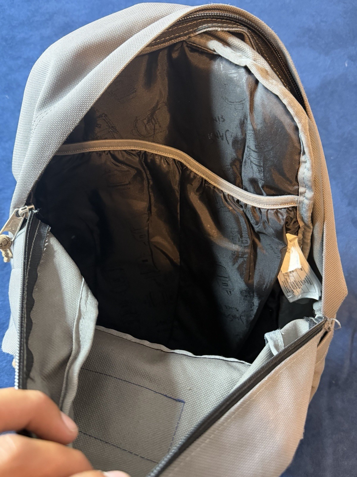 Jansport Right Pack Backpack Gray Suede Bottom (See Photos)