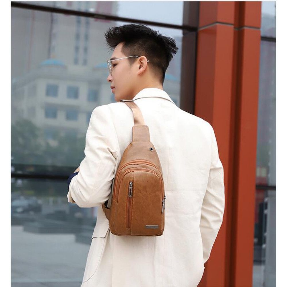 Men Chest Sling Bag Shoulder Pack Cross Body Handbag Sports Travel Backpack Gift