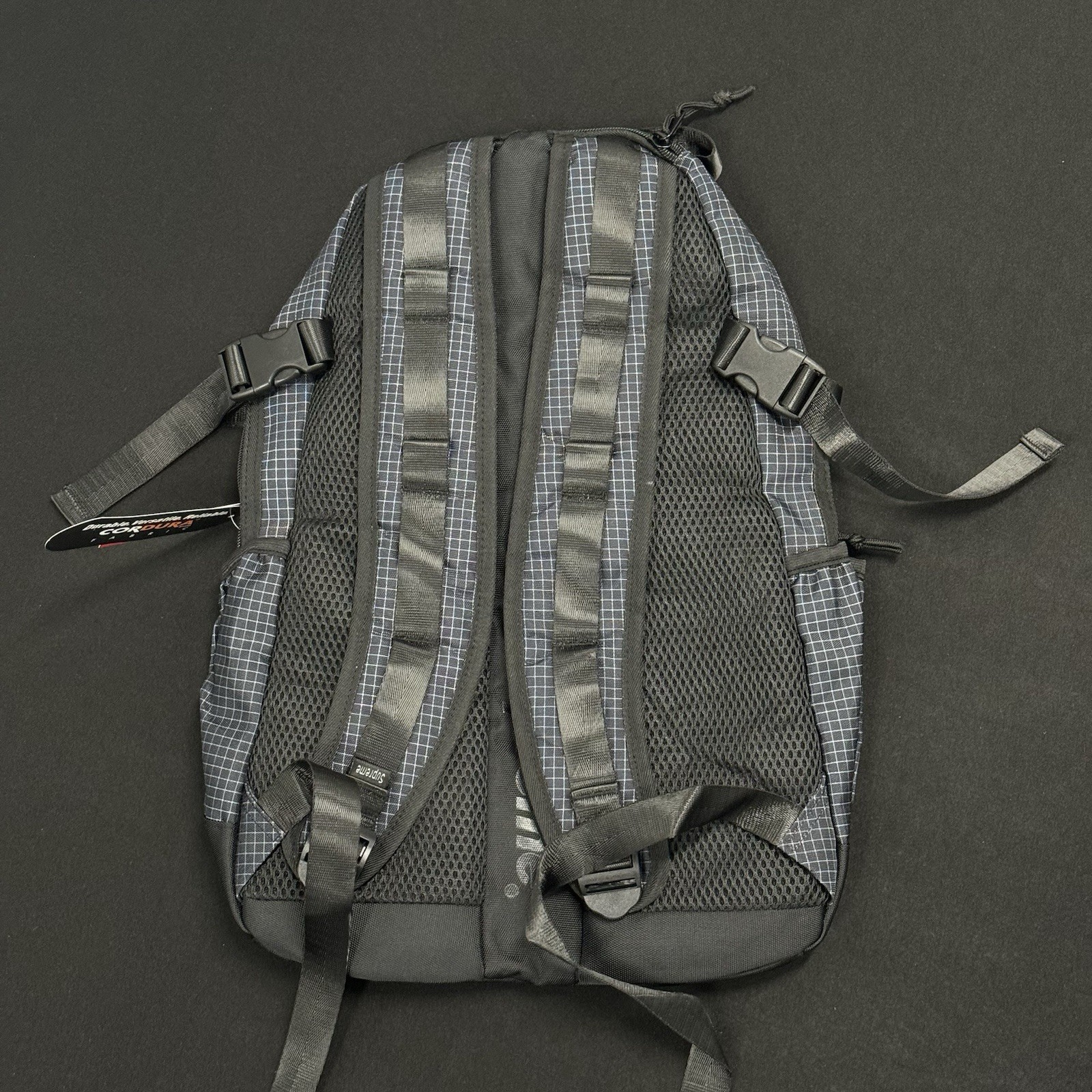 Supreme SS24 Backpack with 3M Navy Reflective Design Embossed Logo Bag Tactical