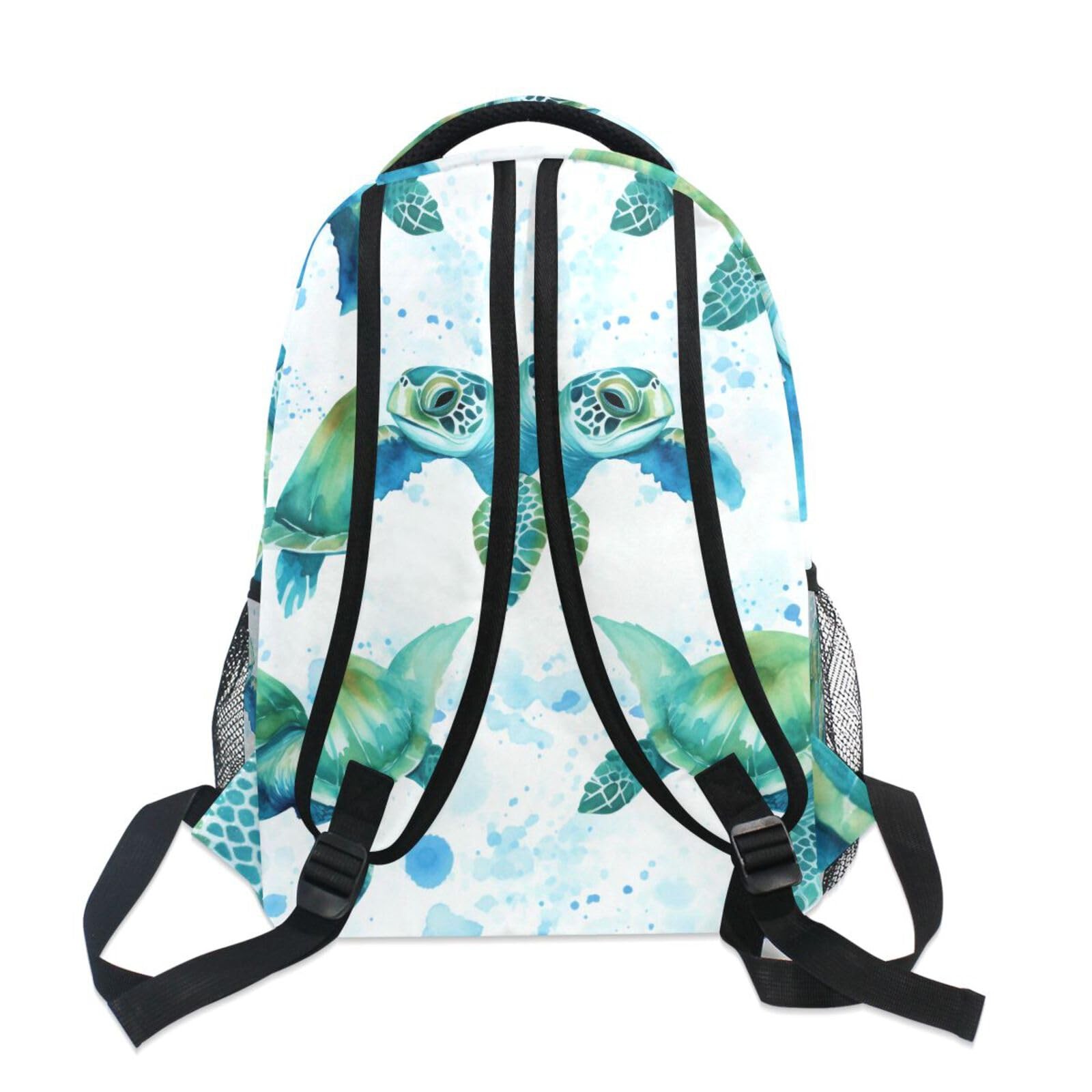 Sea Turtles Teal Backpacks 3rd 4th 5th Grade School Bookbags Travel Laptop Da…