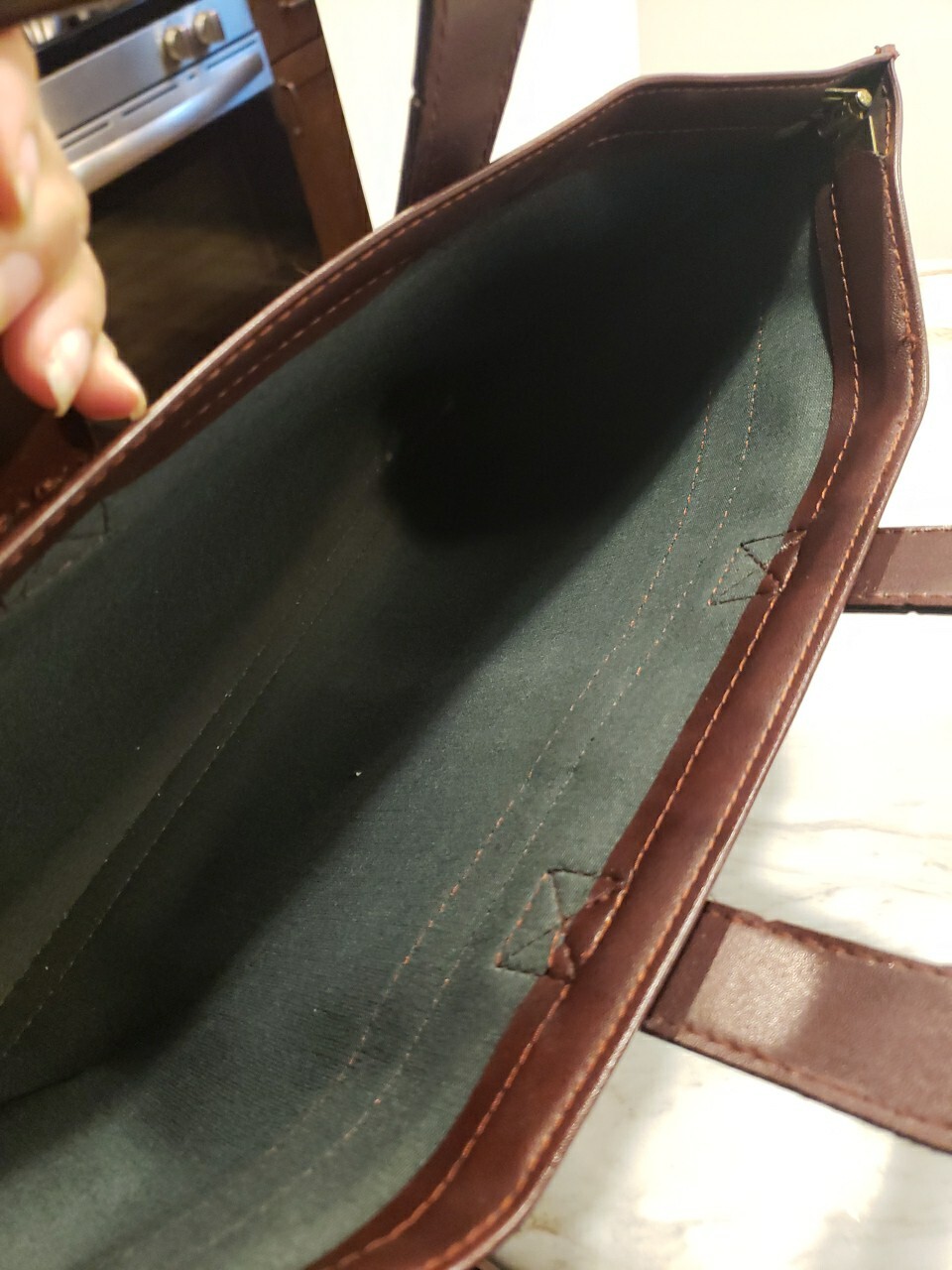 Vintage MSA Leather Hinged Portfolio Brief Case Organizer
