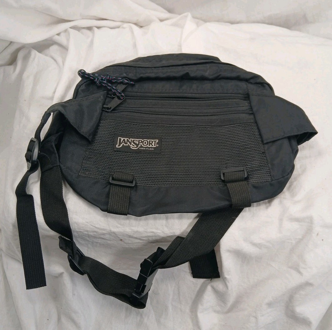 Jansport Fanny Pack Black Large, 12 inches x 9.5 inches