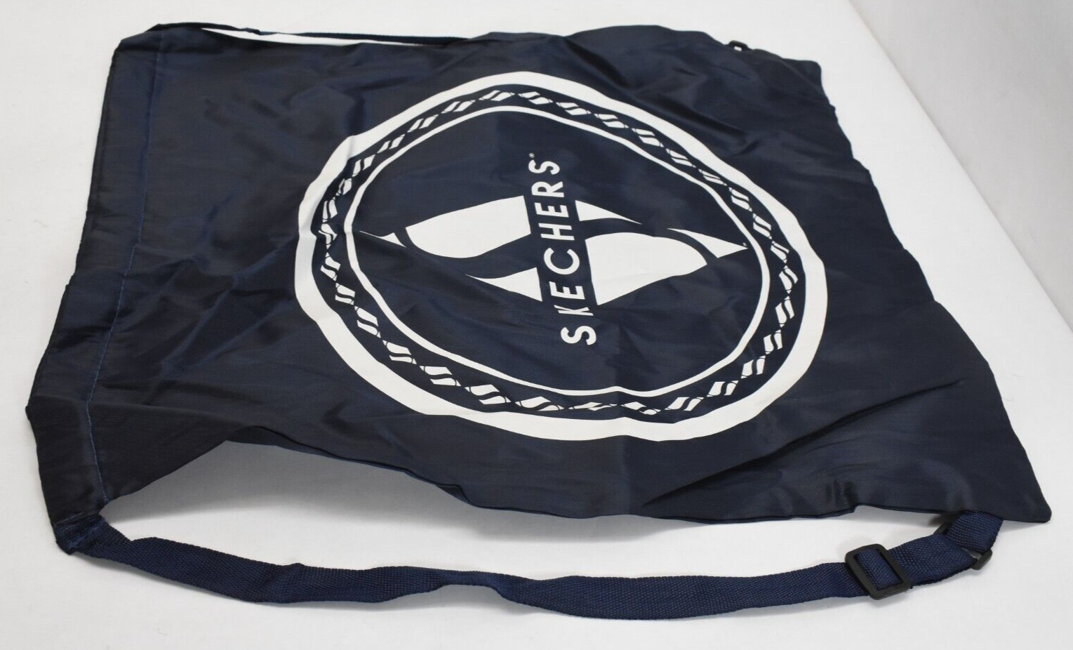 Skechers Navy Blue & White Drawstring Bag Cinch Bag Nylon Bag 16″ x 20″ Lot of 5