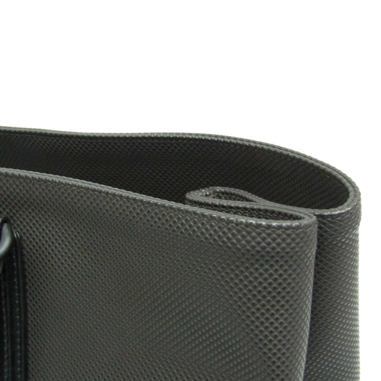 Bottega Veneta Marco Polo 222498 PVC leather tote bag black dark brown Used