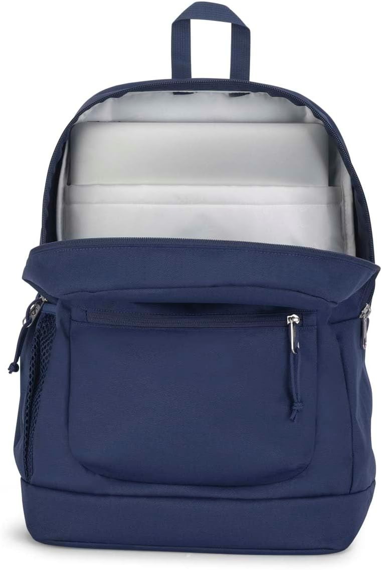 JanSport Cross Town Plus Backpack 15-Inch Padded Large Main Navy Brand New