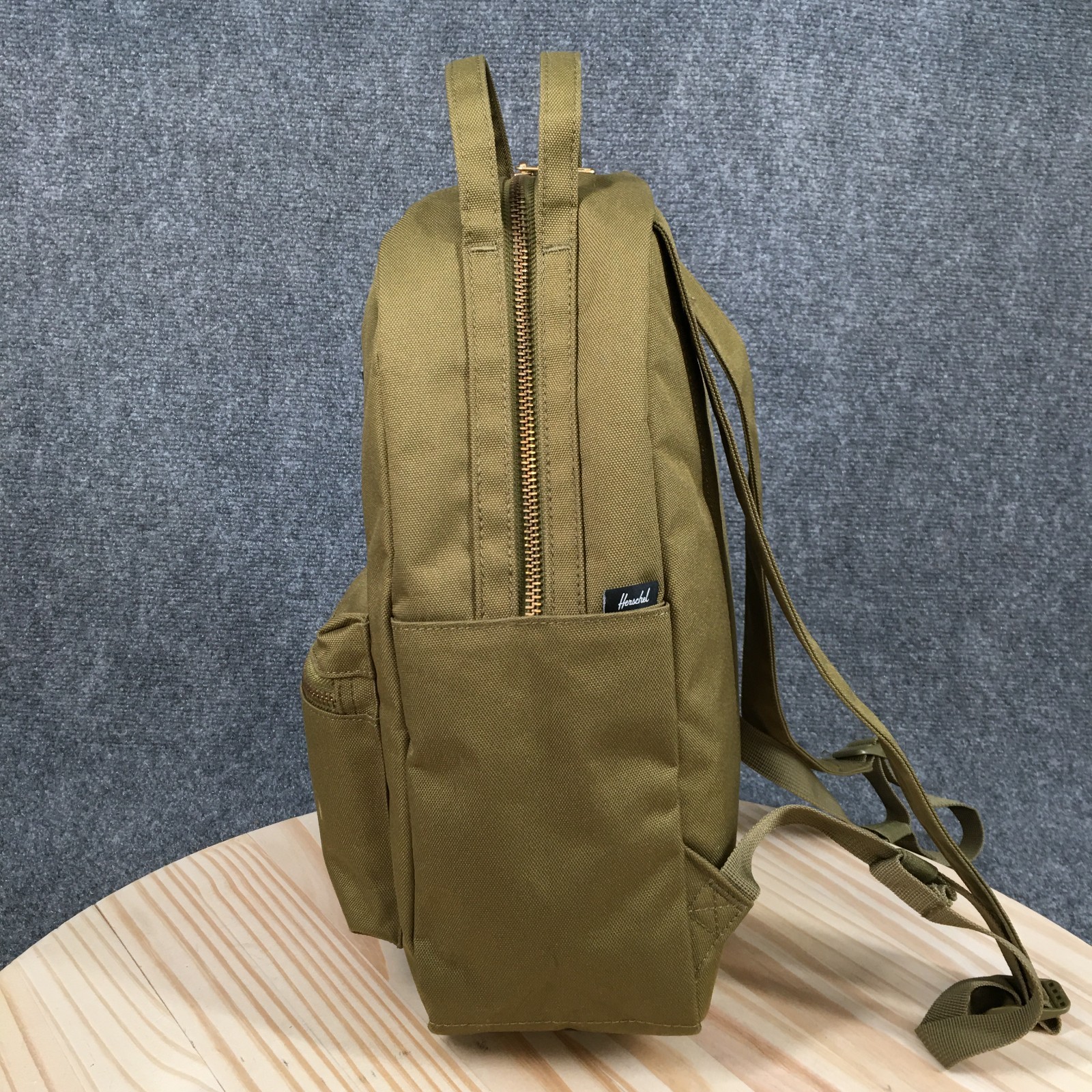 Herschel Supply Co. Nova Mid-Volume Backpack Khaki Green Herb Dual Top Handles