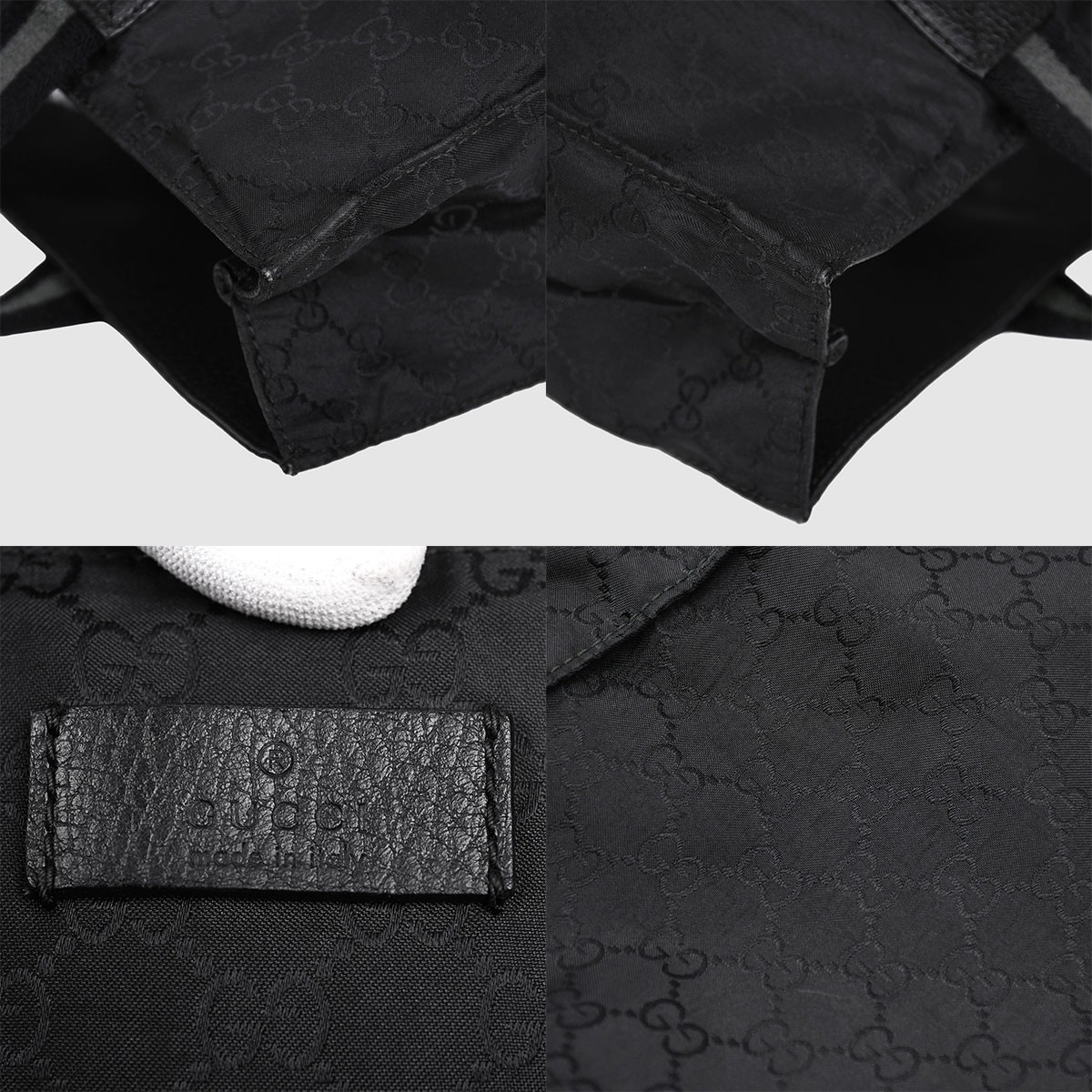 Gucci GG nylon Canvas tote bag handbag web